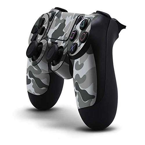 Skinit PS4 Controller Skin - Grey Street Camo Design | Protective Decal for Gaming | Customizable Cover for Sony Playstation 4 | Perfect for Gamers & Collectors