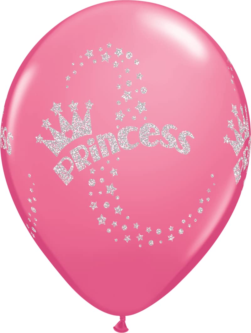 11 Inch Glitter Princess Latex Balloons (100 Pack) - Perfect for Birthday Parties, Baby Showers & Wedding Decorations