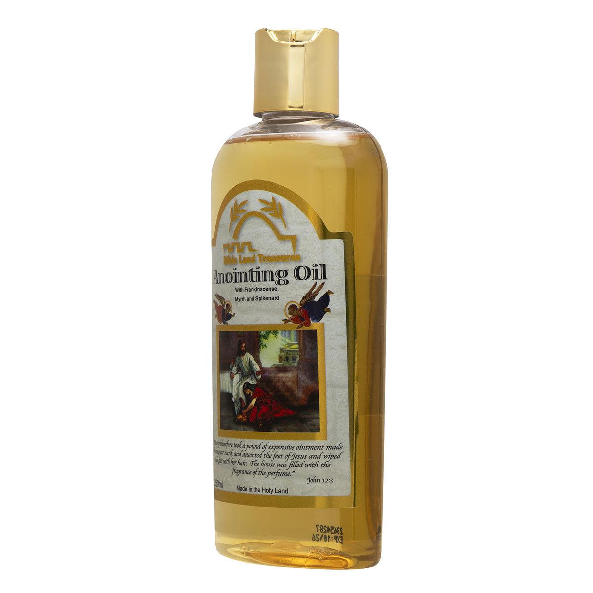 Anointing Oil with Frankincense, Myrrh & Spikenard - 250ml Holy Oil for Prayer, Worship & Spiritual Healing | Premium Biblical Essential Oil Blend for Anointing, Blessings & Religious Ceremonies