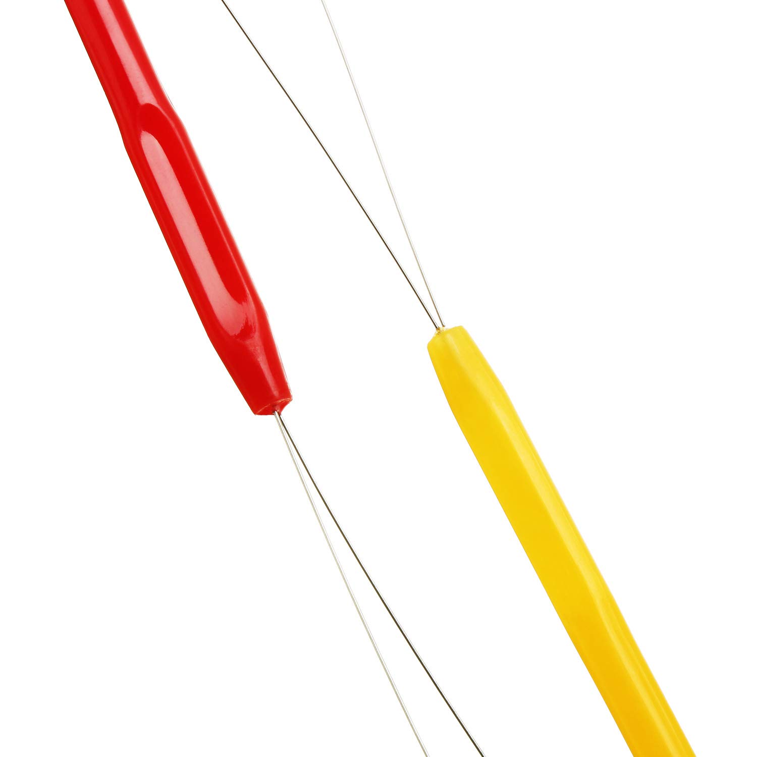 10 Pack Wooden Hair Extension Loop Needle Threader Pulling Hook Tool with Beads - Professional Hair & Feather Extension Kit (Multicolor) - Perfect for Salon Styling, DIY Hair Accessories & Costume Design