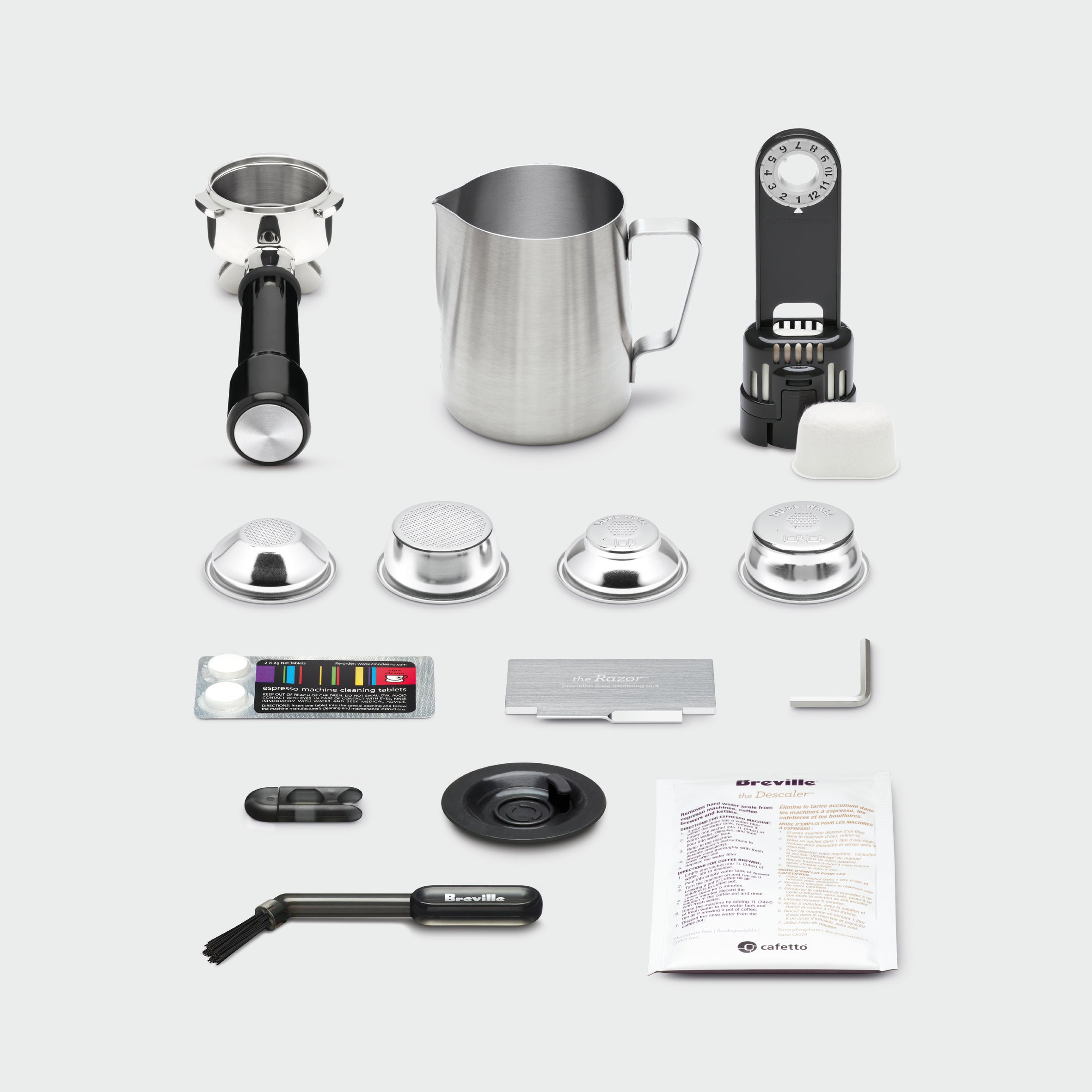 Breville Barista Express® Impress BES876BSS Espresso Machine with Built-in Grinder - Stainless Steel Home Coffee Maker for Latte, Cappuccino & Americano | Perfect for Coffee Shops & Home Baristas