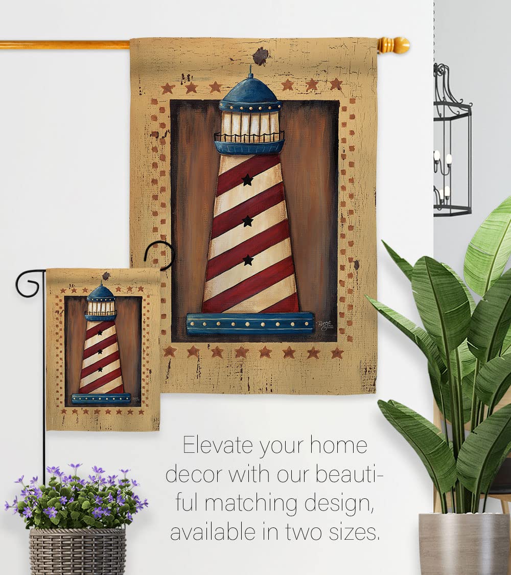 Patriotic Lighthouse Flags Set - 28