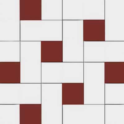Winchester Vit/Röd Granite Clinker by Klinker Winckelmans - Durable & Stylish Flooring for Patios, Walkways & Outdoor Spaces