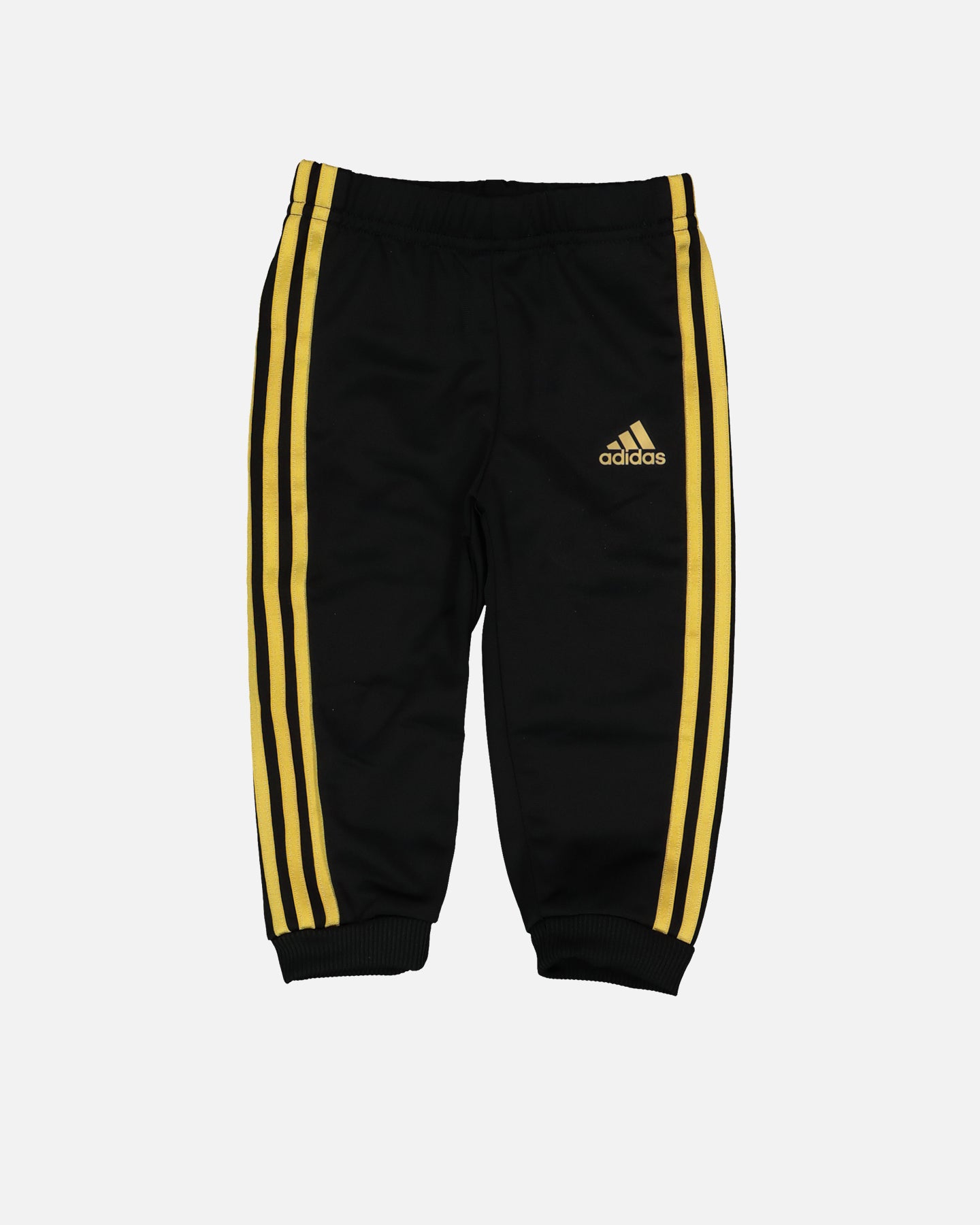 Adidas Infants' Shiny Hooded Track Suit - Black/Gold Athletic Outfit for Baby Boys & Girls - Perfect for Playdates, Family Outings & Casual Wear