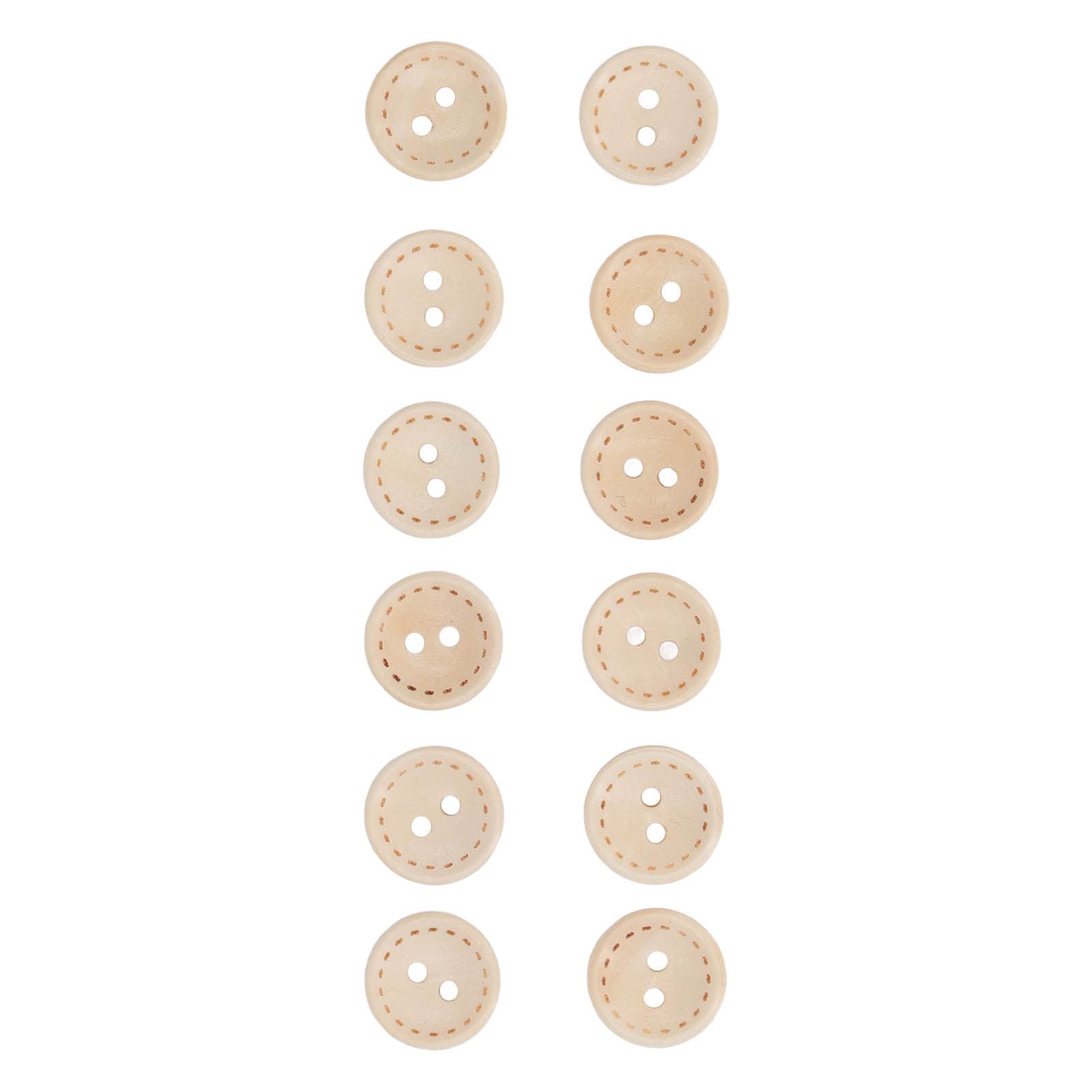 100pcs Round Wooden Buttons for Sewing & Crafts - Vintage Style DIY Scrapbooking Supplies - Perfect for Clothing, Home Decor, and Handmade Gifts