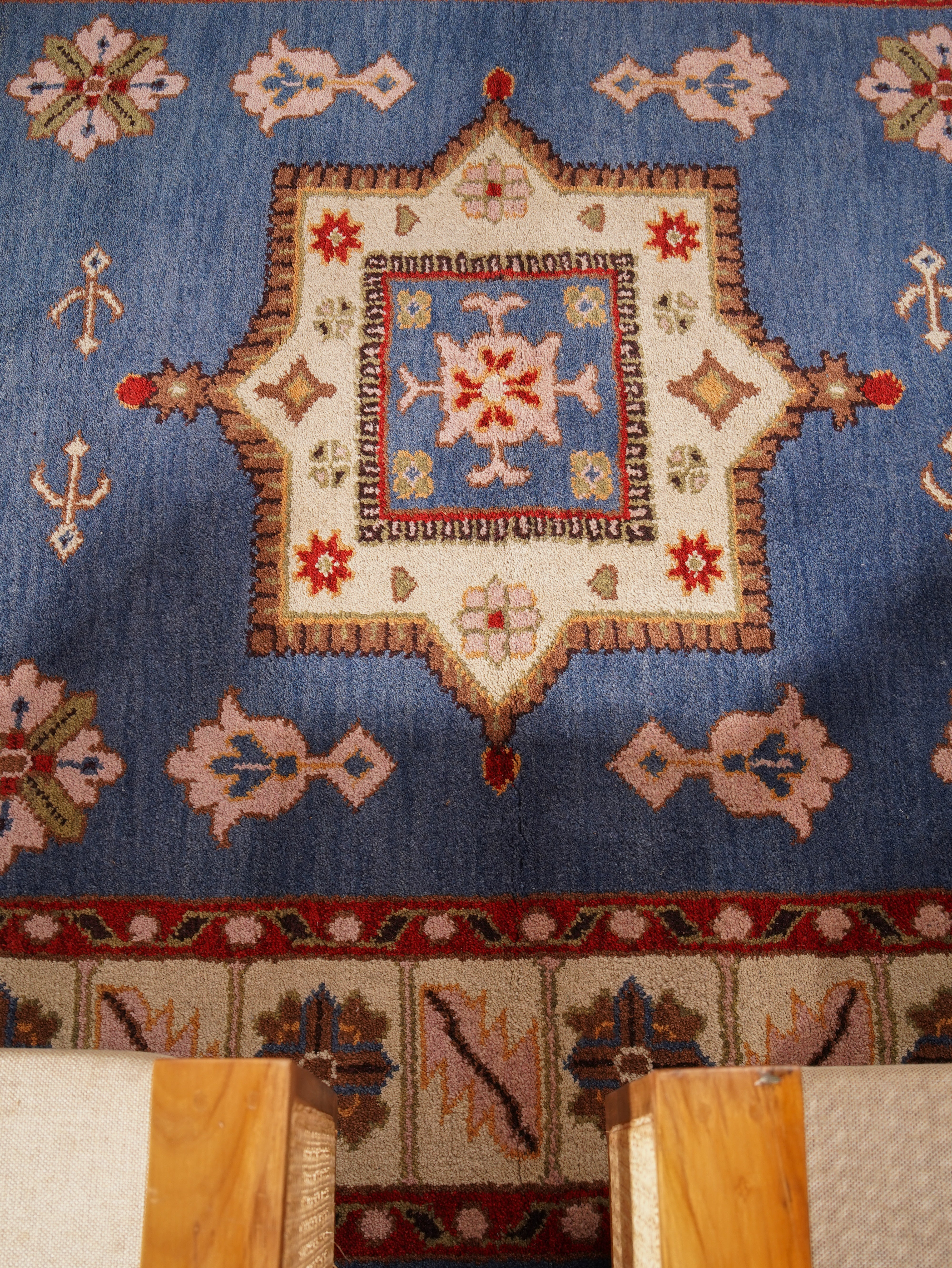 Handmade Afghan Rug - Premium Hand Knotted Wool Carpet for Living Room, Bedroom & Home Decor | Traditional Oriental Design | Durable & Soft Floor Covering