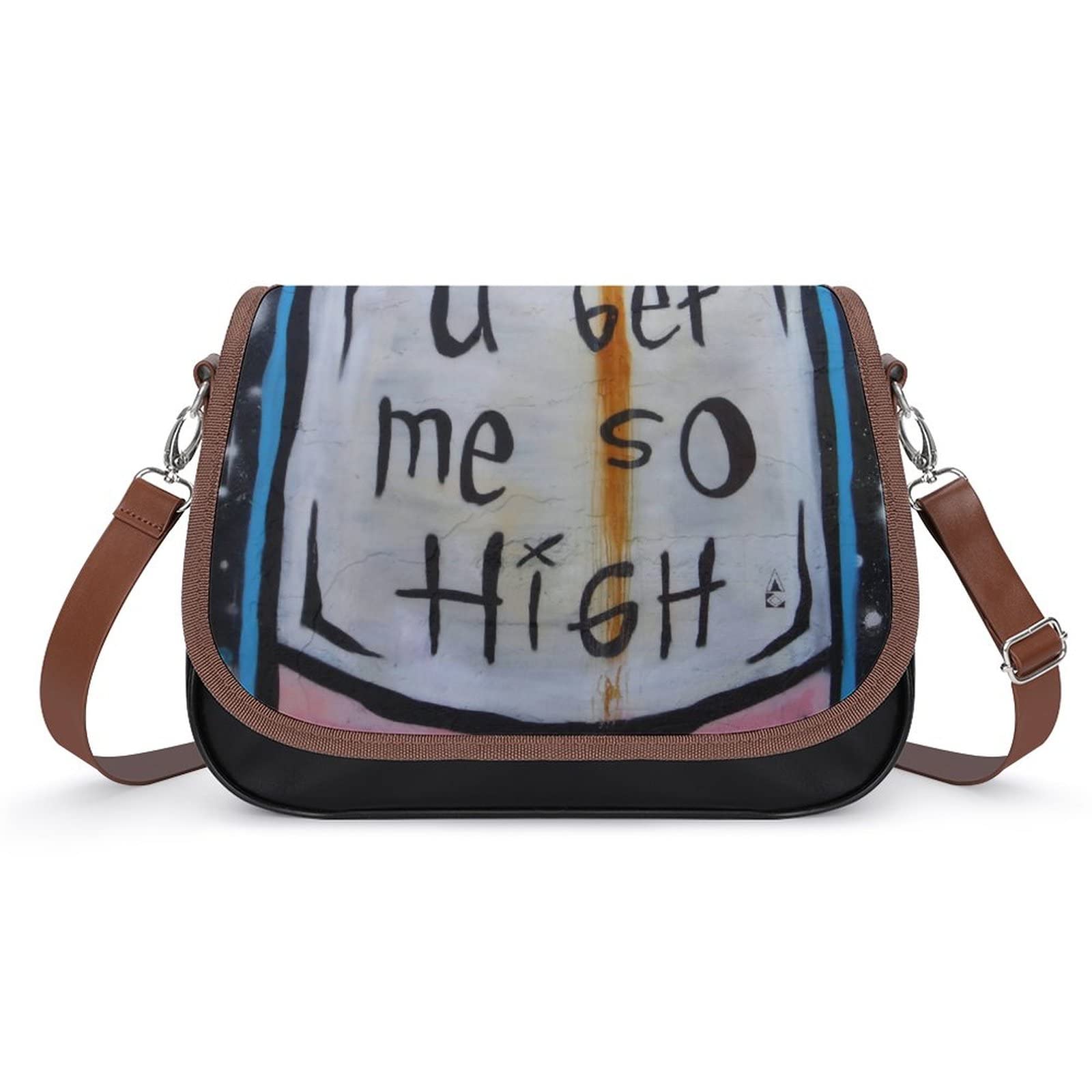 Stylish Women's Crossbody Bags - Genuine Leather Shoulder Bag with Adjustable Strap, Vintage Hobo Purse for Daily Use, Work & Travel | Wine Bottle Design