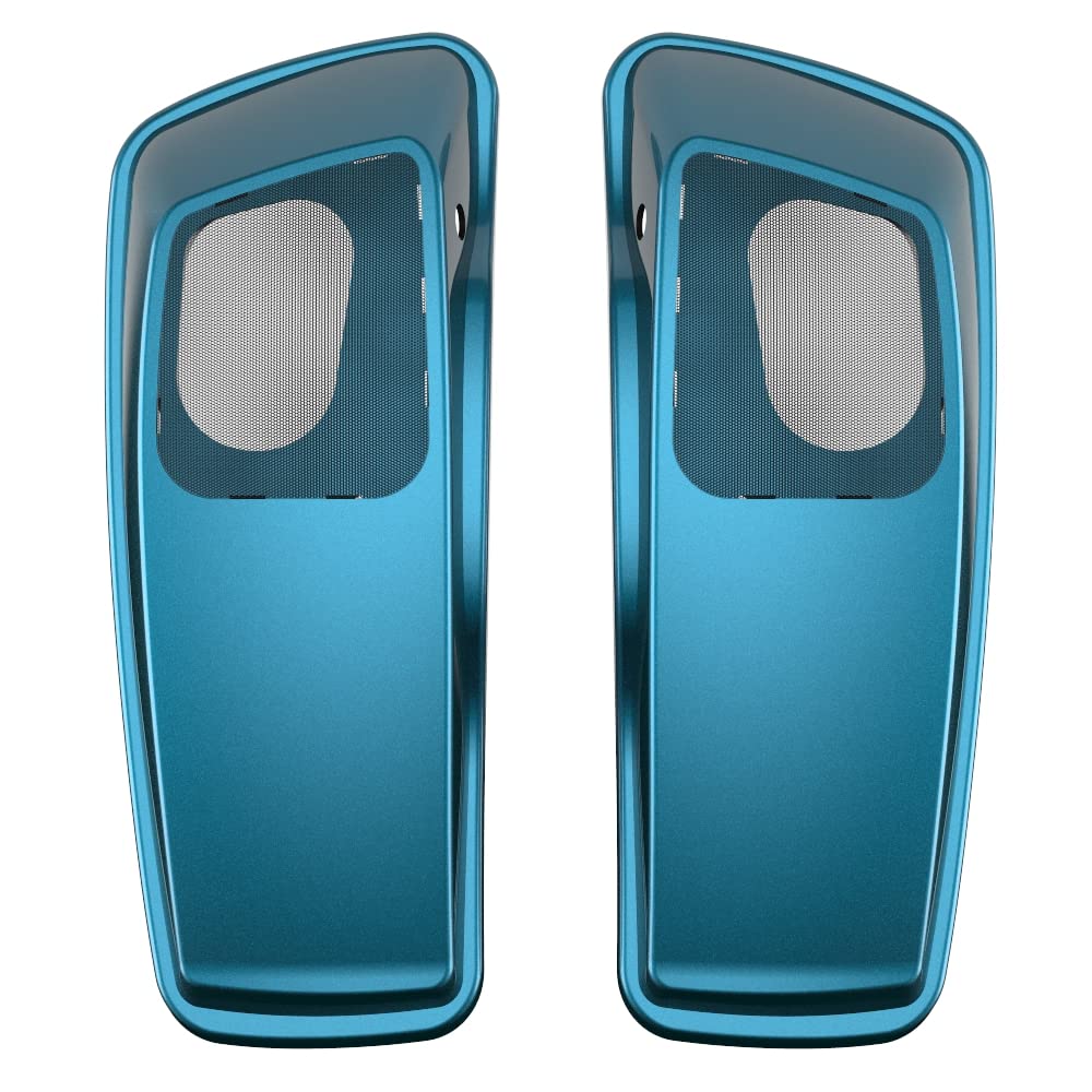 Color Matched 6X9 Saddlebag Speaker Lids for 2014+ Harley Davidson Touring Bikes - Perfect for Road Trips & Custom Audio Upgrades