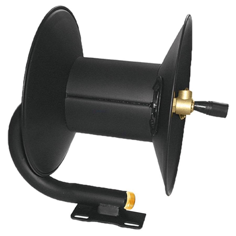 MTM Hydro 50 Foot Heavy Duty Garden Hose Reel with Wall Mount - Perfect for Lawn Care, Car Washing & Outdoor Watering