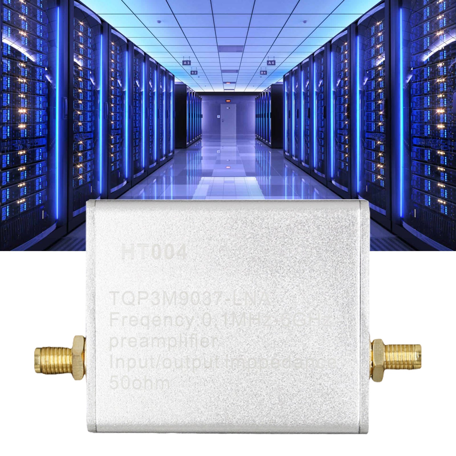 100K-6GHz HT004 Full Band Low Noise Amplifier 20dB High Gain RF Power Preamplifier for Ham Radio, Satellite Communication & Signal Boosting