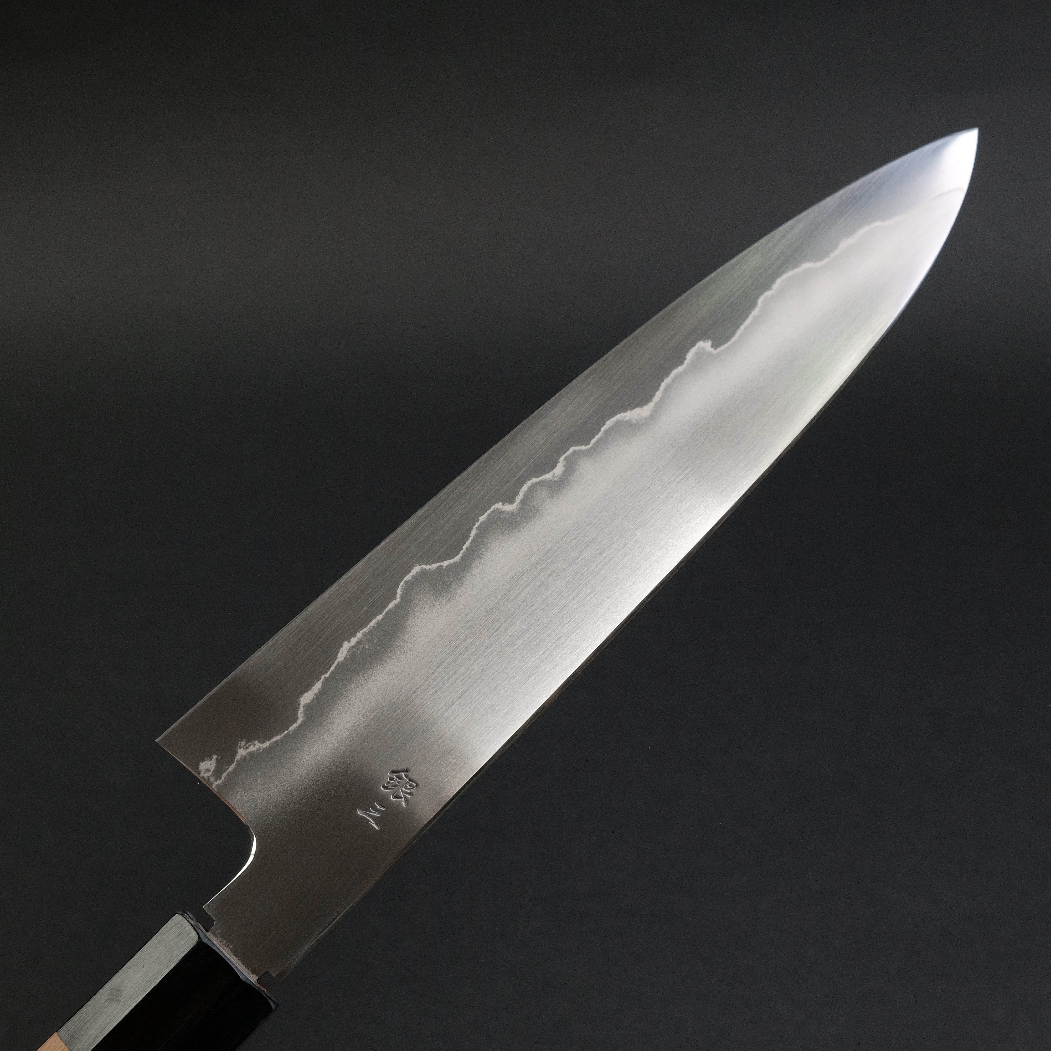 Premium Tetsujin Silver #3 210mm Gyuto Japanese Chef Knife with Yakusugi Cedar Handle - Perfect for Sushi, Meat Cutting & Professional Kitchen Use