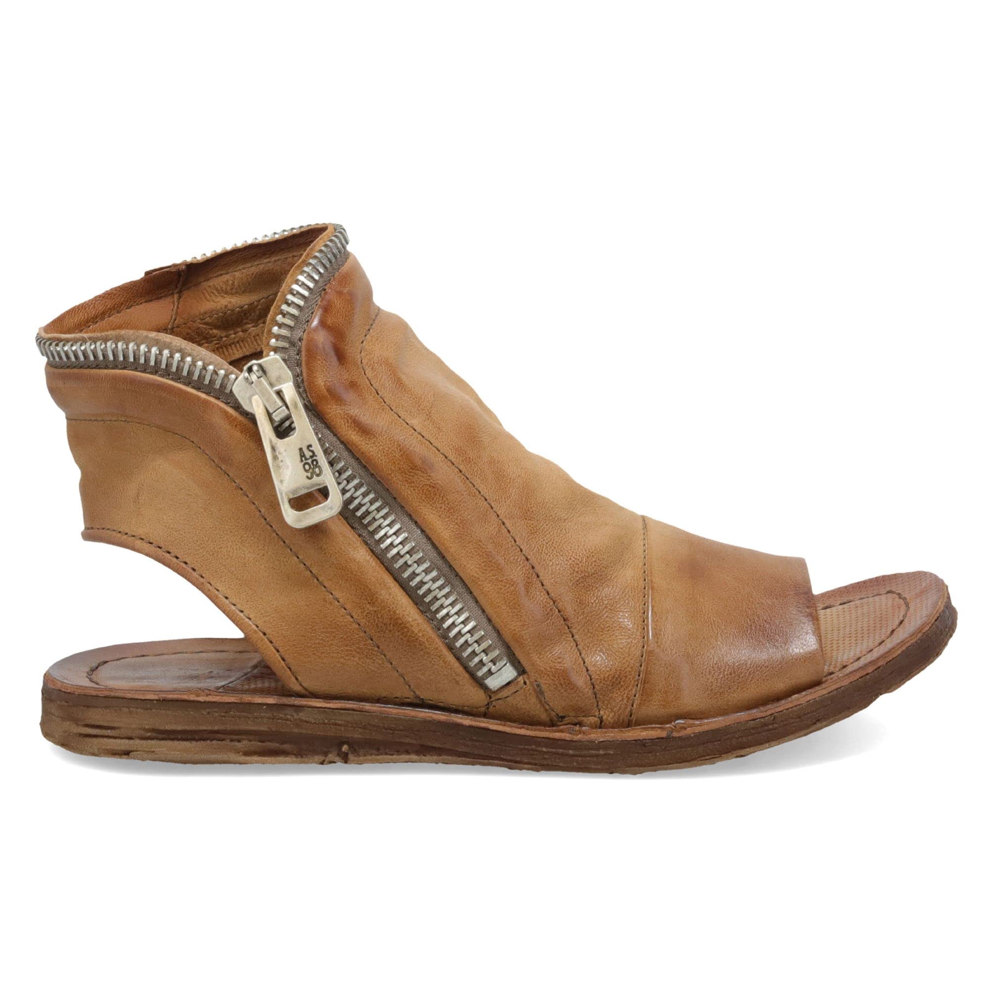 A.S.98 Ritchie Women's Genuine Leather Sandals - Comfortable Summer Casual Shoes for Beach, Vacation & Everyday Wear