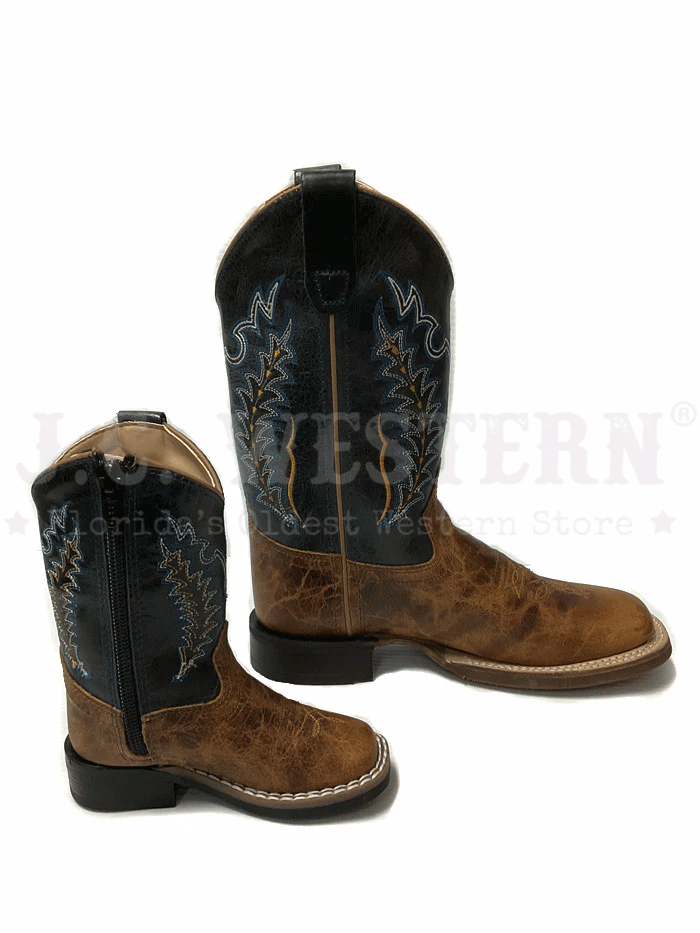 Vintage Old West 1960s Brown Leather Cowboy Boots for Kids - Perfect for Western Costumes, Rodeo Events & Country Dance Parties