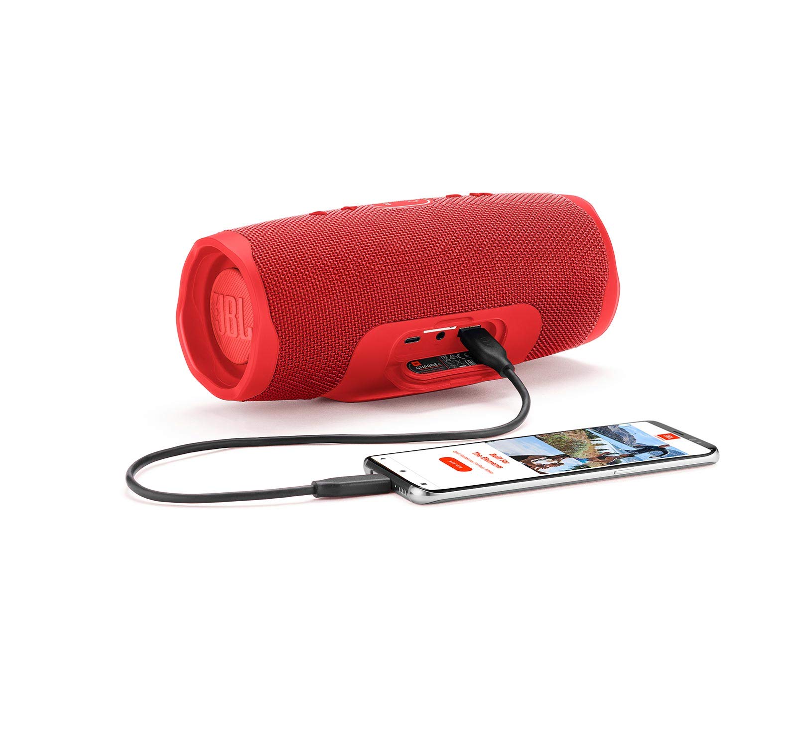 JBL Charge 4 Waterproof Portable Bluetooth Speaker with 20-Hour Playtime - Wireless Outdoor Speaker for Pool, Beach, Camping & Travel - Red