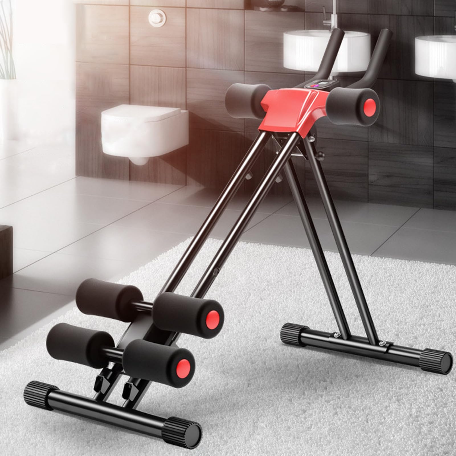 Ab Crunch Coaster - Adjustable Home Gym Equipment for Core & Full Body Workout | Multi-Functional AB Machine for Beginners & Fitness Enthusiasts | Fast USA Shipping | Perfect for Home Workouts, Office Exercises & Small Spaces