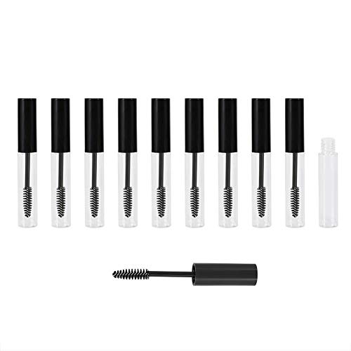 10Pcs 10ml Empty Plastic Mascara Tubes - Refillable Eyelash Growth Oil Containers, DIY Mascara Bottles for Lash Serums & Cosmetics | Perfect for Beauty Salons, Home Use & Travel