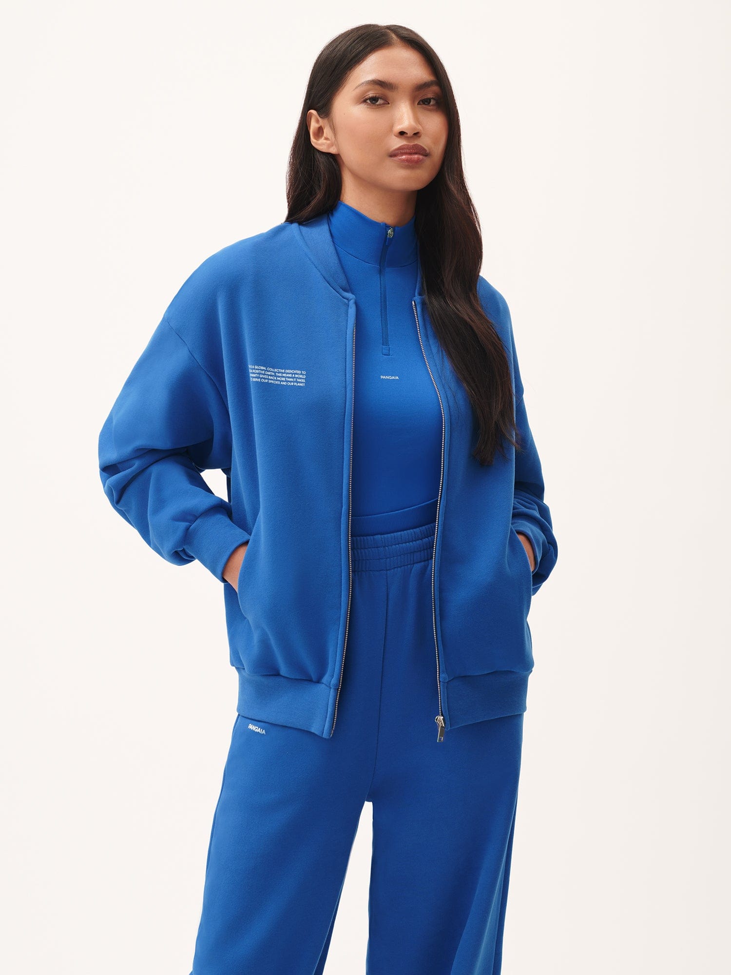 Women's 365 Midweight Bomber Jacket - Gaia Blue | Lightweight Water-Resistant Outerwear for Fall & Spring | Perfect for Casual Wear, Travel & Outdoor Activities