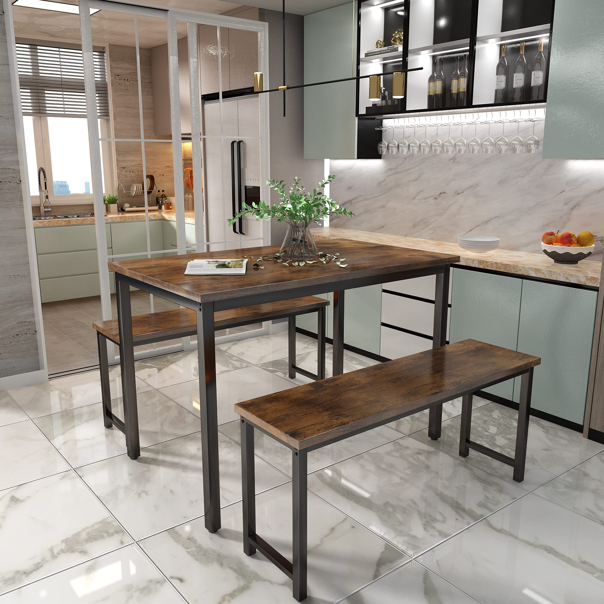 AWQM 3-Piece Dining Table Set for 4 - 47