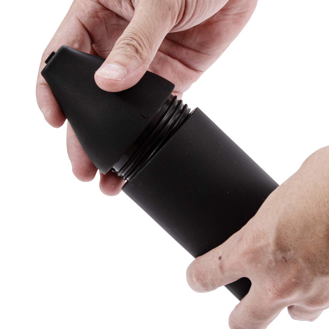 Black Silicone Soap Dispenser for Bathroom & Kitchen - 7 Oz Squeeze Bottle for Lotion, Essential Oil, Shampoo, Conditioner & Hand Sanitizer - Perfect for Countertop Organization & Travel Use