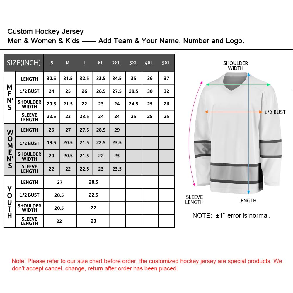 Custom Black Neon Green & White Hockey Jersey - Personalized Hockey Jerseys for Men, Women & Youth - Perfect for Games, Tournaments & Team Sports