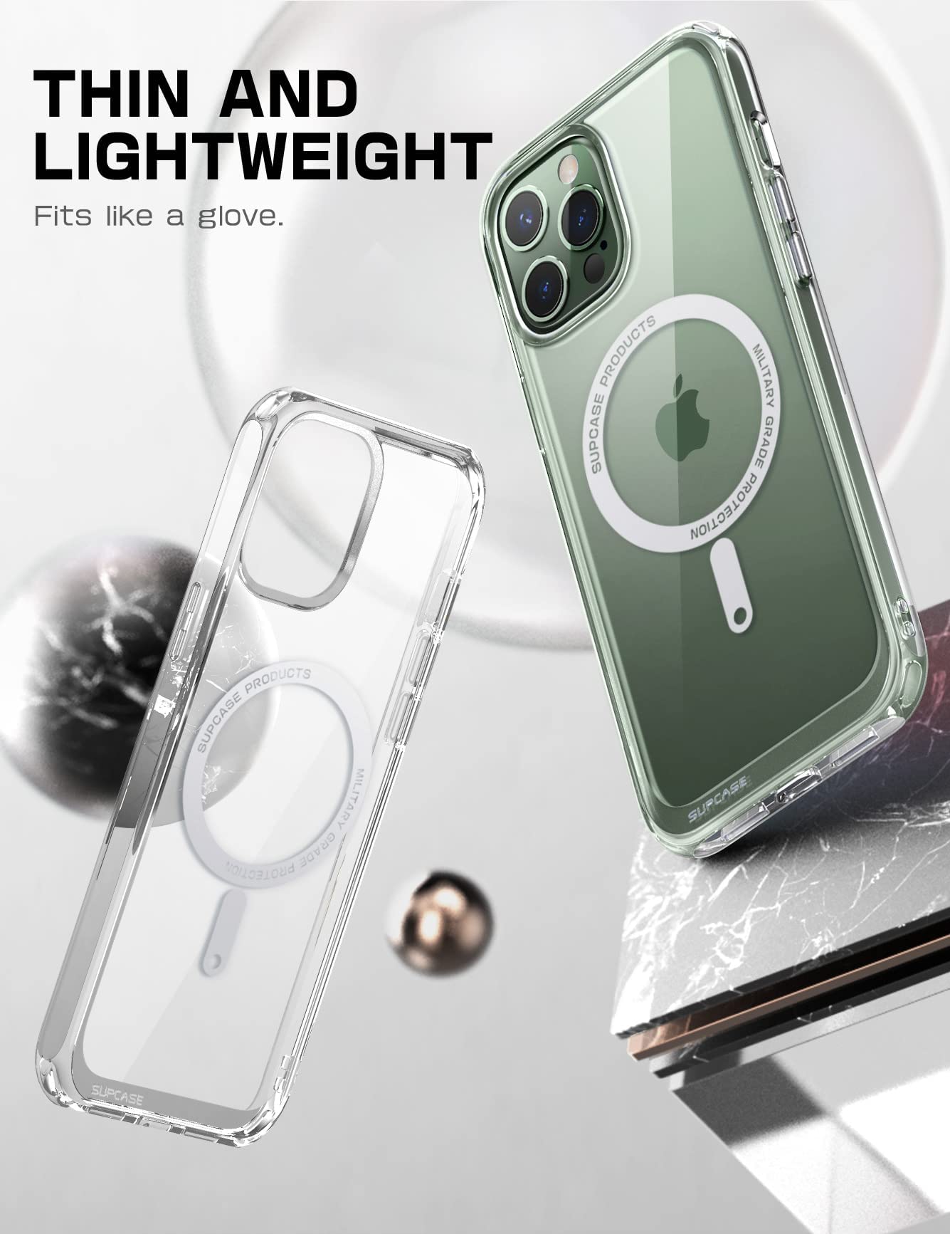 SUPCASE Unicorn Beetle Mag Magnetic Phone Case for iPhone 13 Pro - Military-Grade Shockproof Protection | Slim Clear Design | MagSafe Compatible | Perfect for Outdoor Activities, Work & Everyday Use