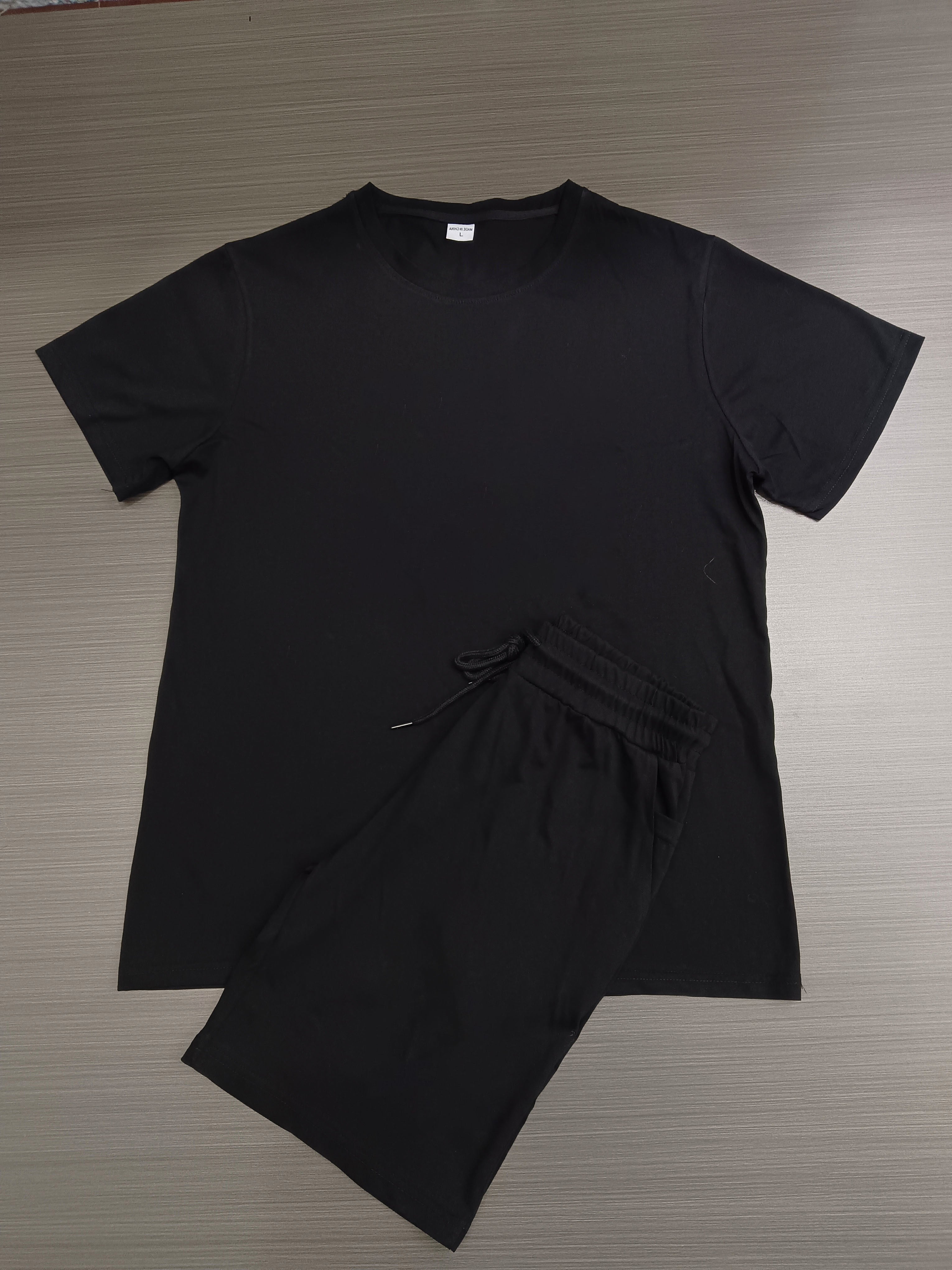 Men's Casual Short Sleeve T-Shirt and Shorts Set - Comfortable Summer Outfit for Beach, Gym, and Everyday Wear