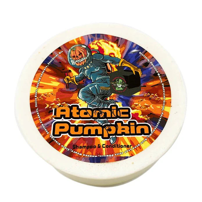 Phoenix Shaving | Atomic Pumpkin Conditioning Shampoo Bar for Men & Women - Hydrating & Nourishing Hair Care - Perfect for Dry Scalp & Damaged Hair - Use for Daily Hair Wash & Scalp Treatment
