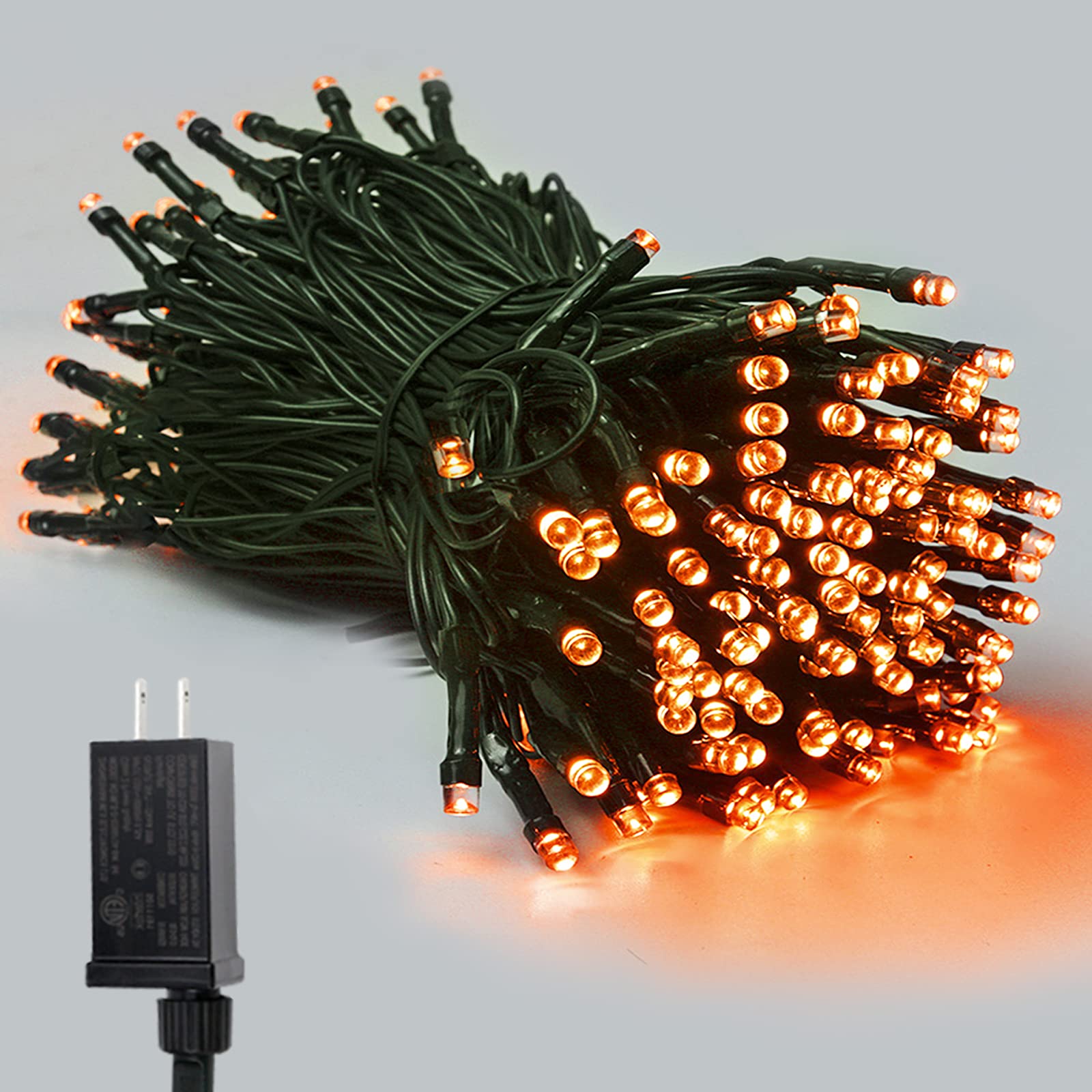 YIQU 95FT 240 LED Halloween String Lights - Super Long Orange Fairy Lights with 8 Lighting Modes, Waterproof for Indoor Outdoor Decor - Perfect for Halloween Party, Bedroom, Garden, Patio & Christmas Tree Decorations