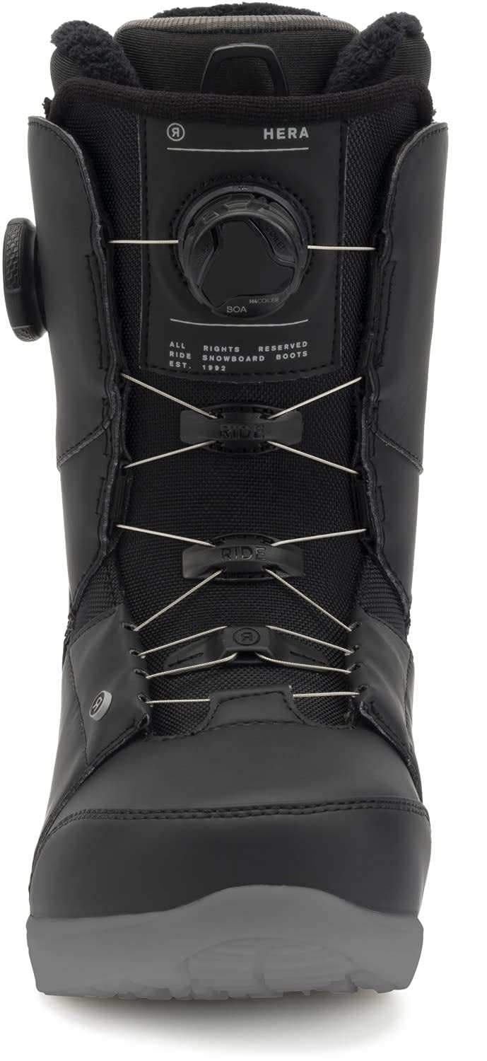 Ride Hera Women's Snowboard Boots - Black Size 6 | Waterproof Winter Snowboarding Boots for Women | Perfect for Ski Resorts & Mountain Adventures