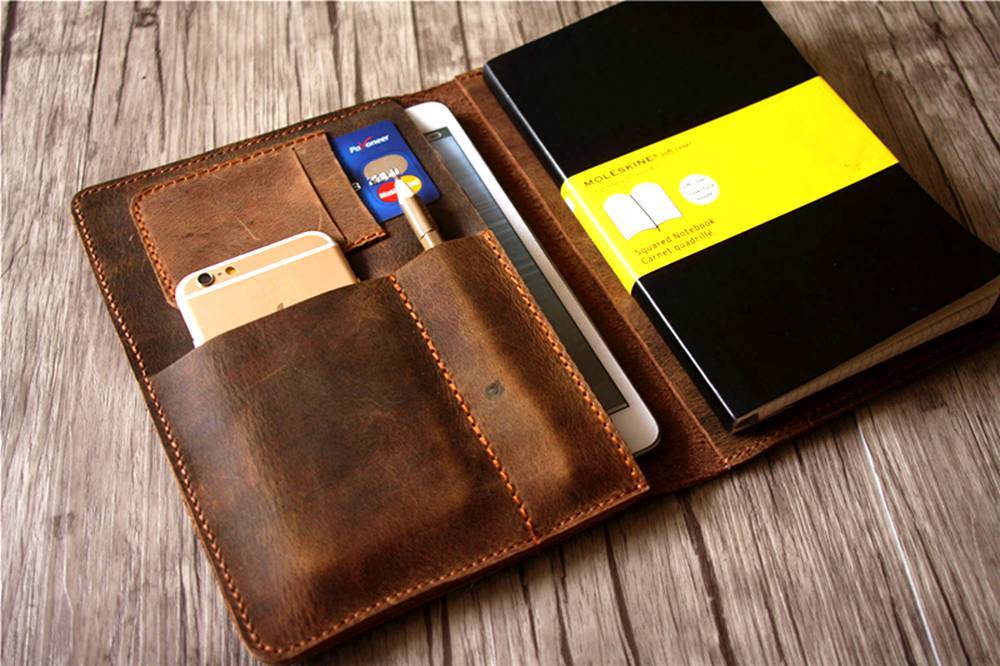 Vintage Leather Refillable Journal Cover - Handmade Genuine Leather Notebook Cover for Writing, Sketching & Travel - Perfect Gift for Writers & Artists