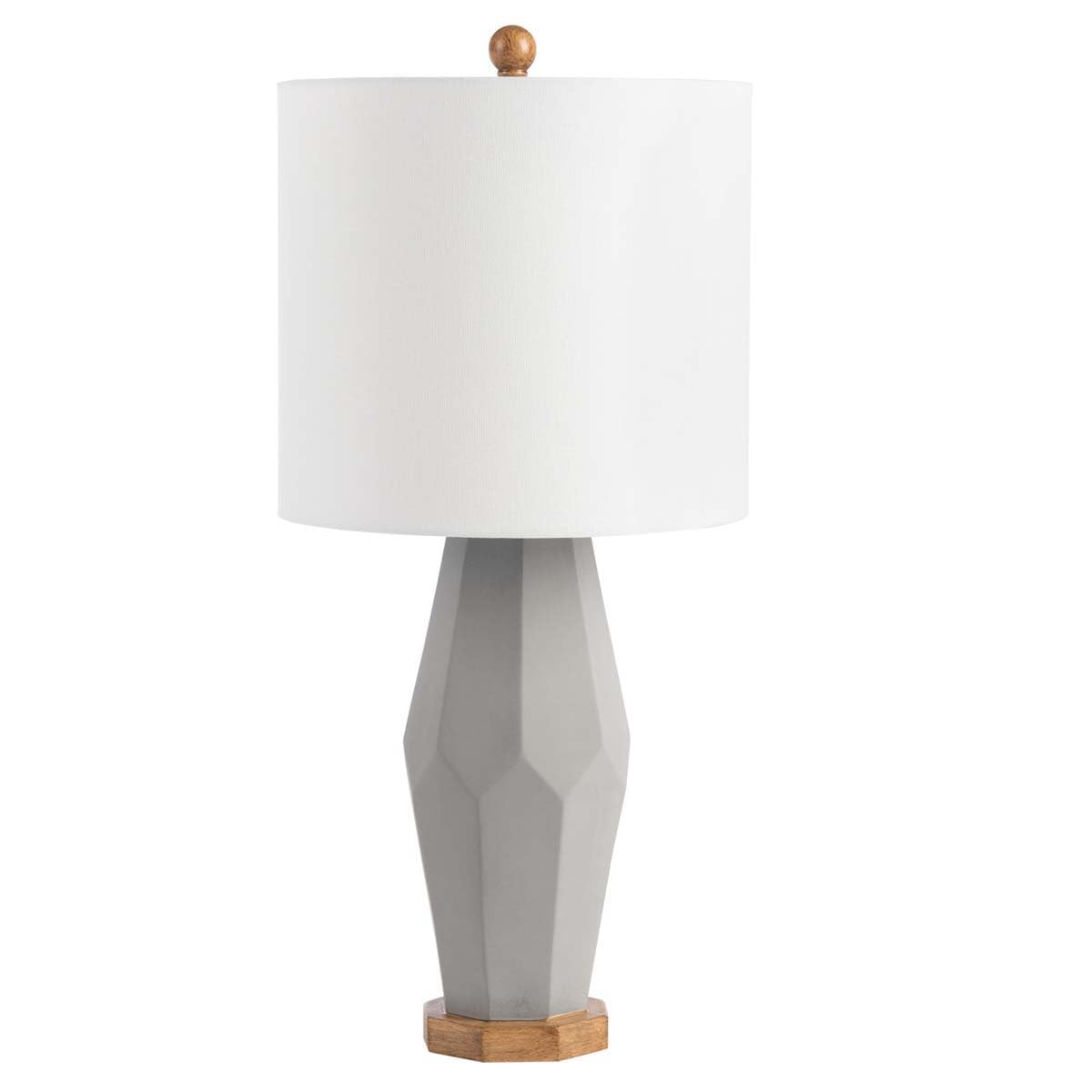 SAFAVIEH Landren Modern Grey Ceramic Table Lamp Set of 2 - 27