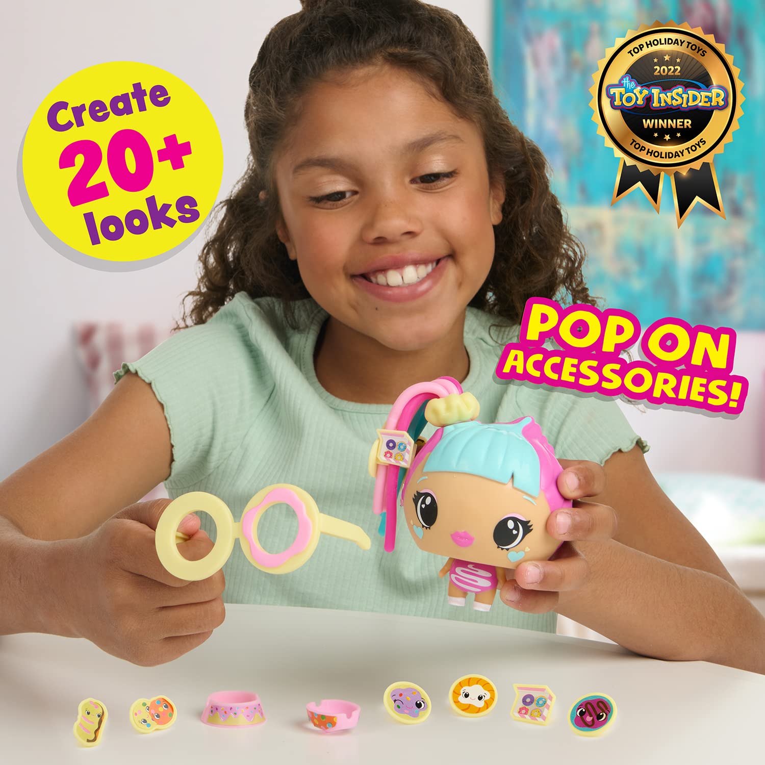 WowWee My Squishy Little Pop Stars - Soft Squishy Sensory Fidget Toy for Stress Relief (Turquoise) | Fun Collectible Gift for Kids & Adults | Perfect for Anxiety Relief, Office Desk & Travel