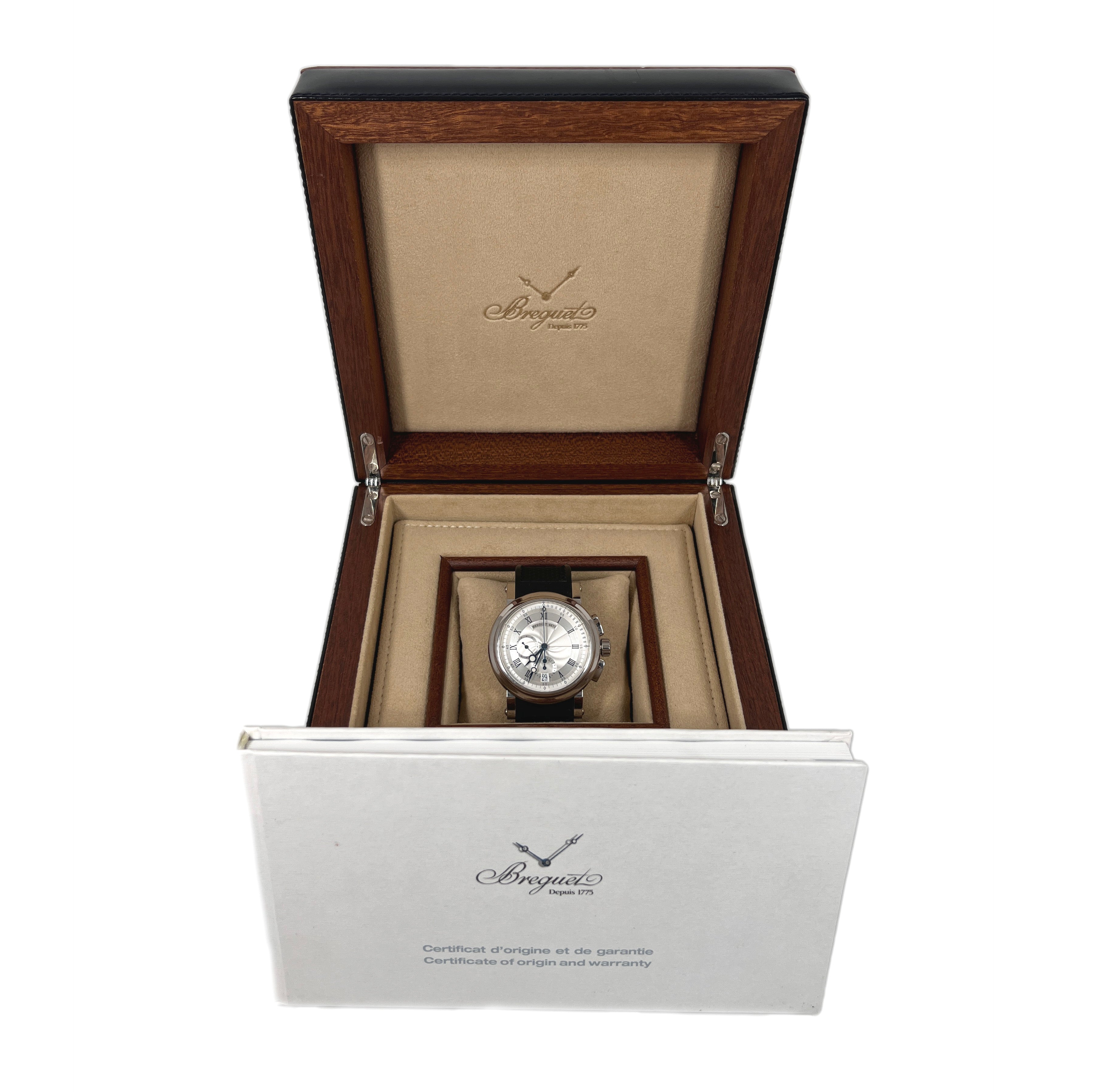 Breguet Marine 5827 18K White Gold Men's Luxury Watch - Elegant Dress Watch for Business, Formal Events & Special Occasions