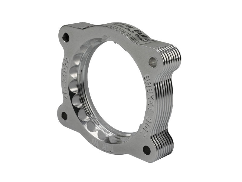 aFe 02-09 Chevrolet Trailblazer & 02-09 GMC Envoy L6 4.2L Silver Bullet Throttle Body Spacer - Performance Air Intake Upgrade for Better Acceleration & Fuel Efficiency - Perfect for Off-Roading & Daily Commuting