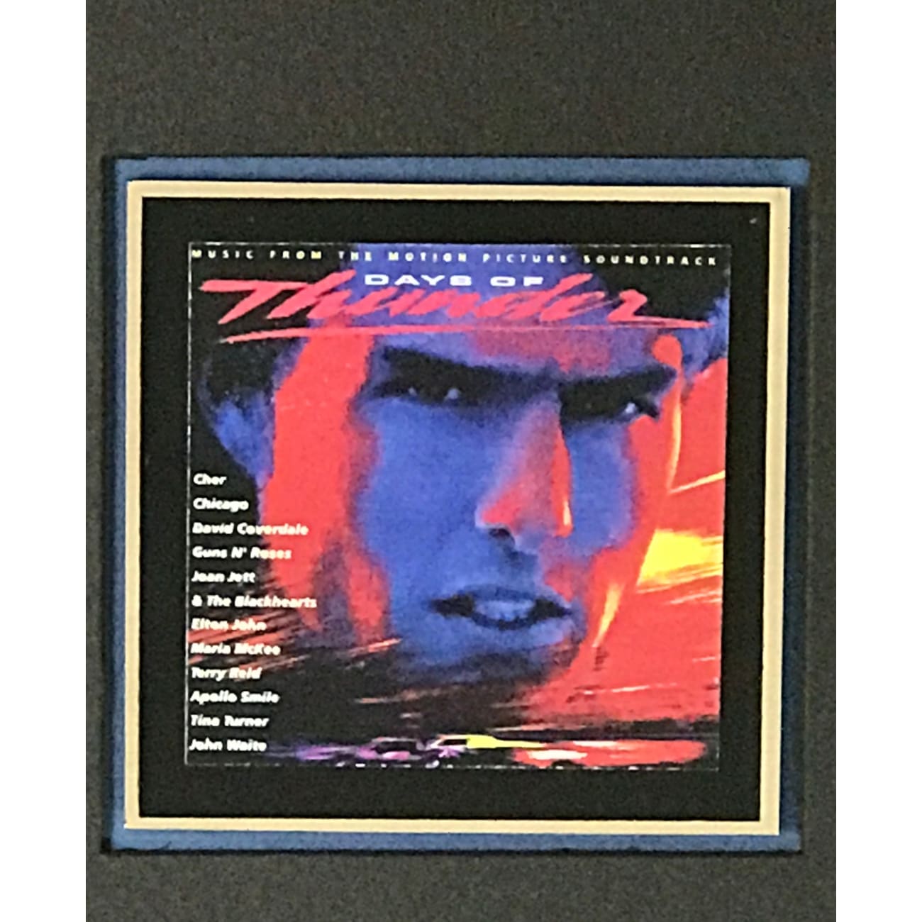 Days of Thunder Soundtrack - RIAA Certified Gold Album Award | Perfect for Movie Fans & Collectors