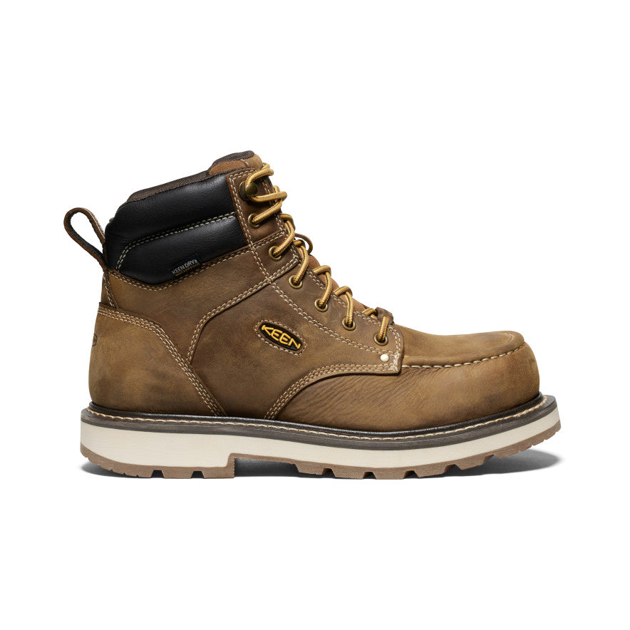 Men's Cincinnati 6 Waterproof 90° Heel Work Boot with Carbon Toe - Belgian/Sandshell - Durable Safety Boots for Construction, Outdoor & Heavy Duty Work