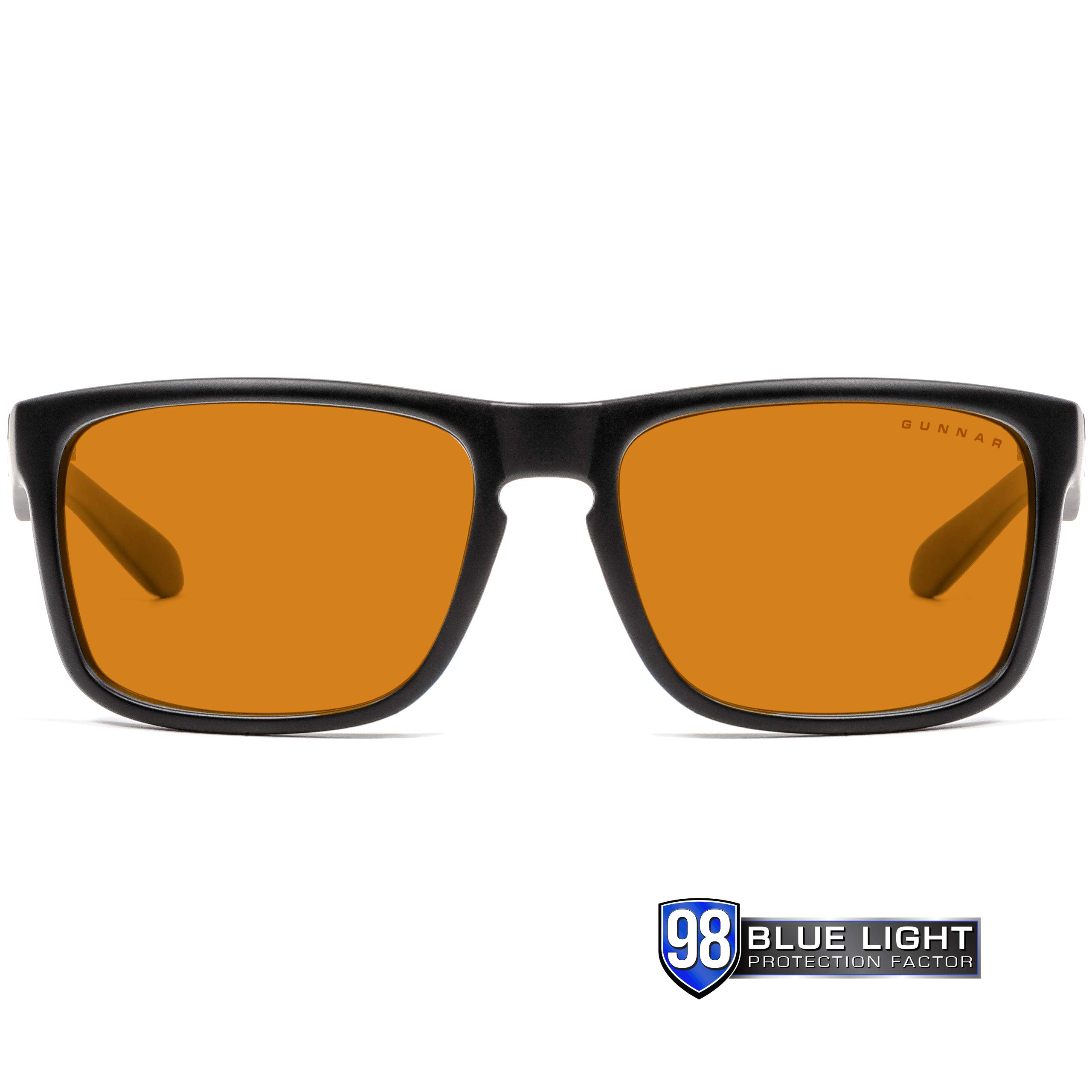 GUNNAR Gaming & Computer Glasses - Blue Light Blocking (65% & 98%) - Riot, Espresso, Amber Tint & Intercept, Onyx, Amber Max - Reduce Eye Strain for Gamers & Office Workers - Perfect for Gaming, Coding & Long Screen Time