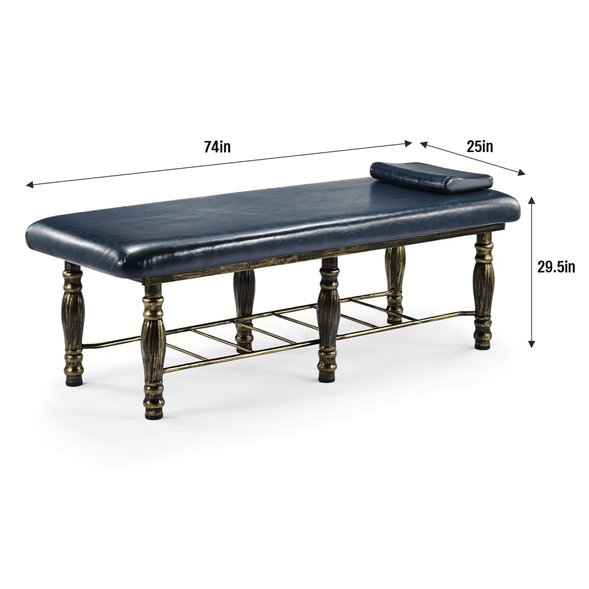 Premium Bronze Stationary Massage Table (SMT 192) - Professional Portable Massage Bed for Spa, Clinic & Home Use - Durable Foldable Therapy Table for Relaxation & Pain Relief