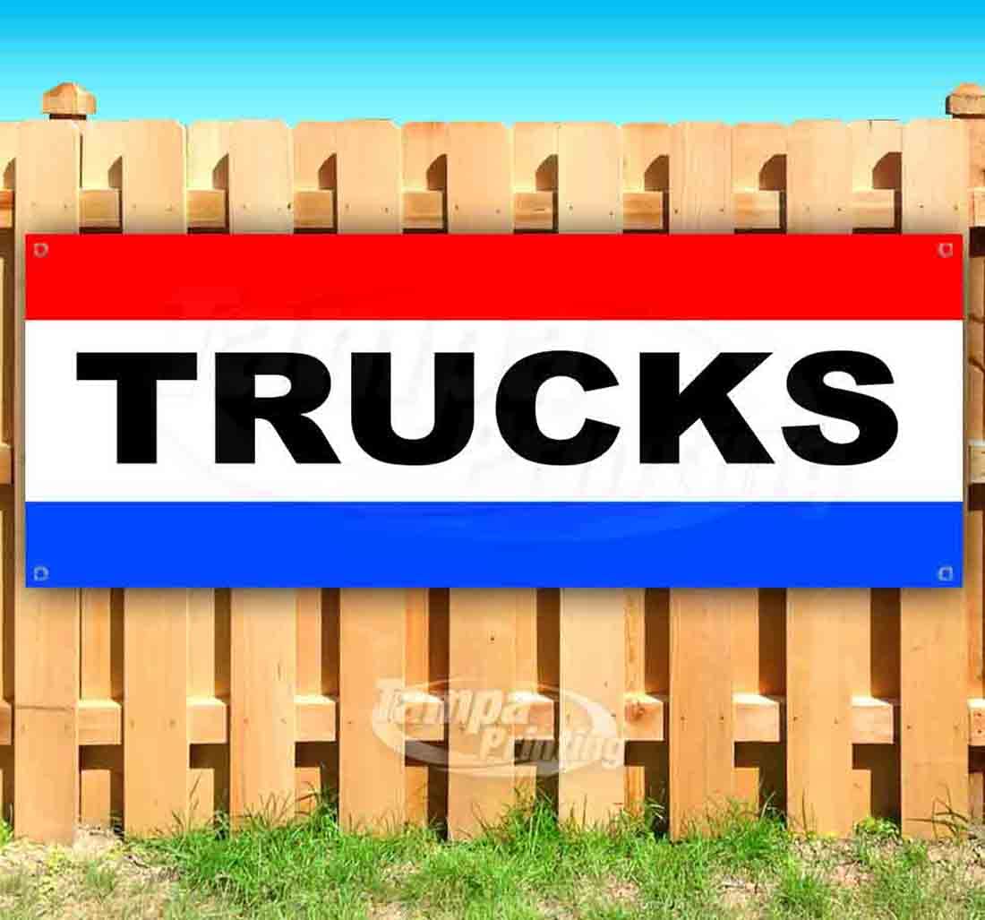Heavy-Duty 13 oz Vinyl Truck Banner with Metal Grommets | Single-Sided Non-Fabric Sign | Perfect for Fleet Advertising, Construction Sites & Business Promotion