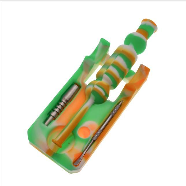 Premium Silicone Nectar Collector Kit - Durable Stainless Steel Dab Rig | Portable & Lightweight Design for Concentrate Enthusiasts | Perfect for Home Use, Travel & Outdoor Dabbing Sessions