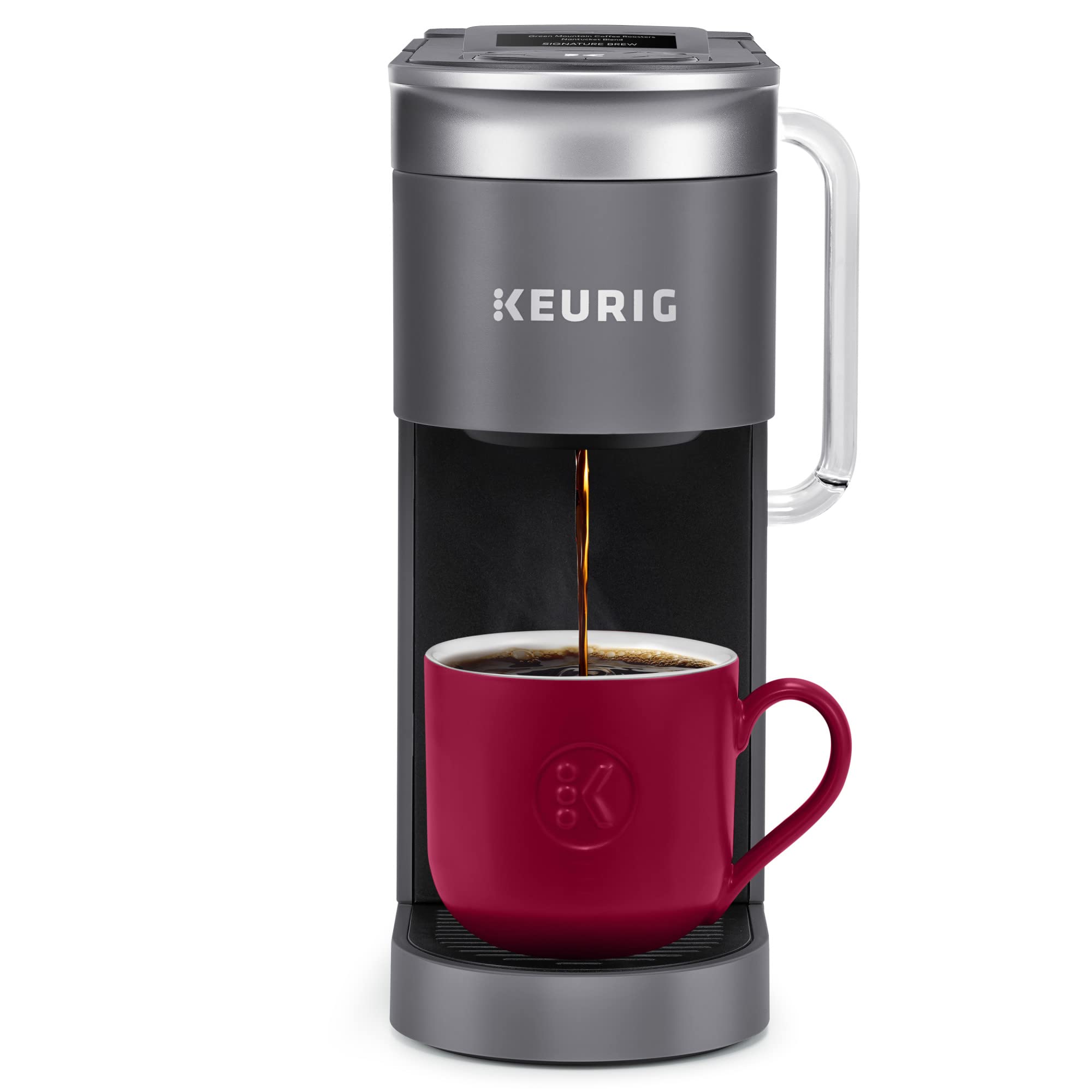 Keurig K-Supreme SMART WiFi Coffee Maker - Single Serve with Alexa Compatibility, 4 Brew Sizes, 66oz Removable Water Reservoir - Perfect for Home, Office & Kitchen Use (Gray)