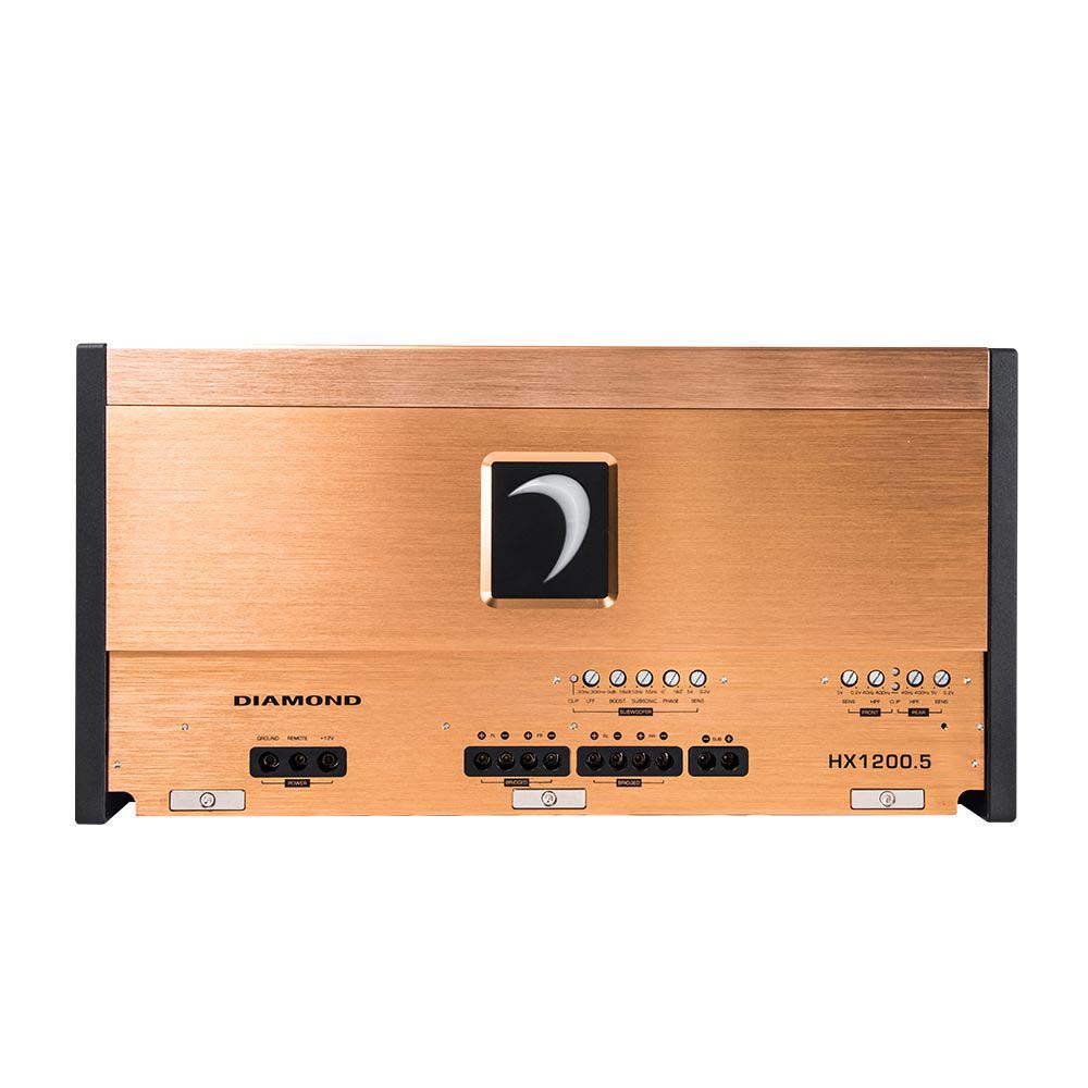 Diamond Audio HX1200.5 1200W RMS HEX Series 5-Channel Class D Car Amplifier - Premium Full Range Sound for Cars, Trucks & SUVs | Perfect for Audio Upgrades, Bass Boost & Multi-Speaker Systems