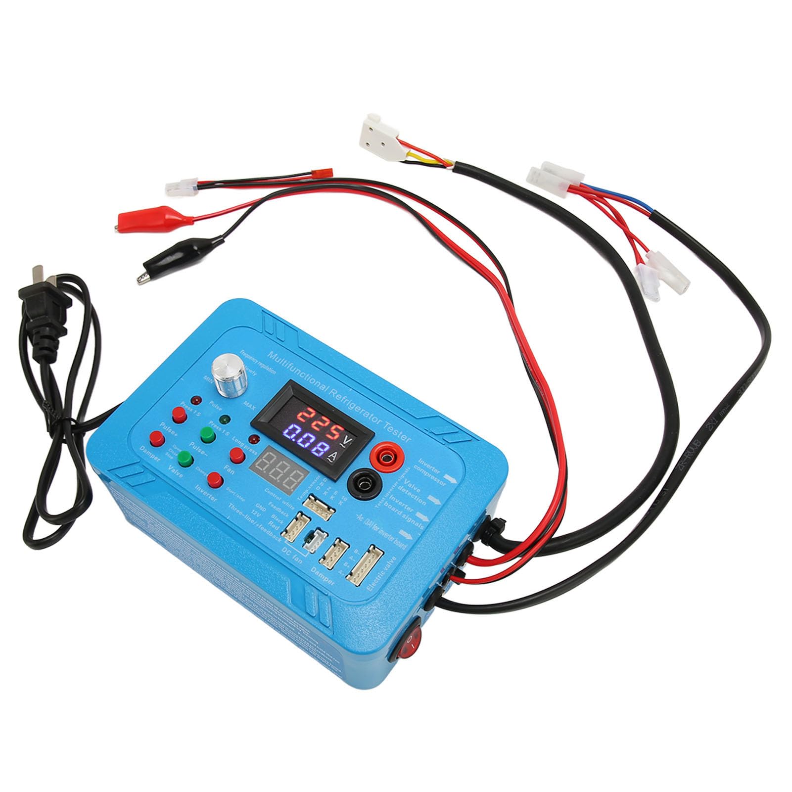 Refrigerator Inverter Variable Frequency Board Tester - Solenoid Valve Repair Tool with Buzzer Alarm, Clear LCD Display & US Plug 110V | Professional Appliance Diagnostic Equipment for HVAC Technicians & Home Repair