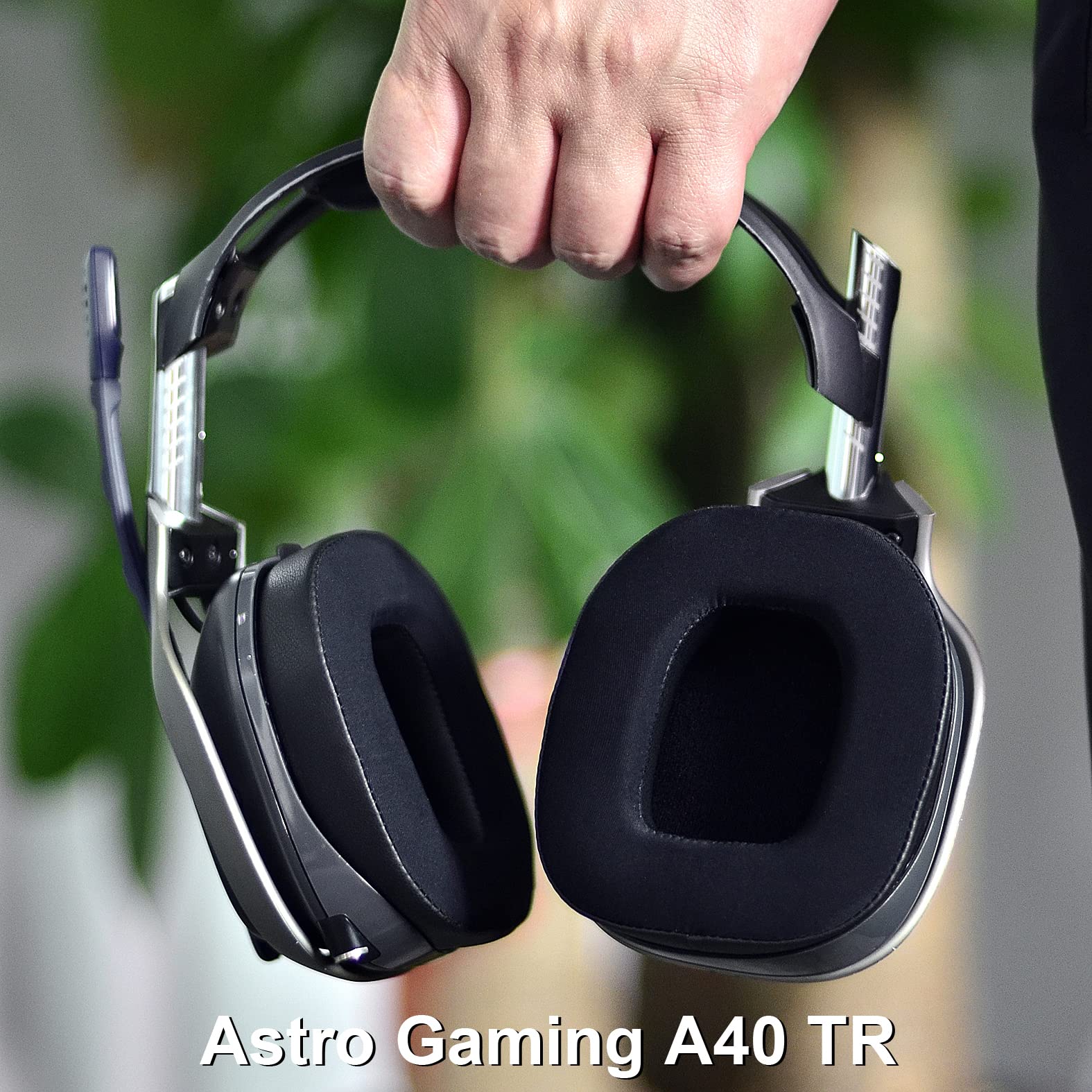 Defean A40 TR Mod Kit - Replacement Earpads & Headband for Astro Gaming A40 TR Headset | High-Density Noise Cancelling Foam Ear Cushions | Premium Black Silky Cool Fabric | Perfect for Gaming, Streaming & Long Wear Comfort