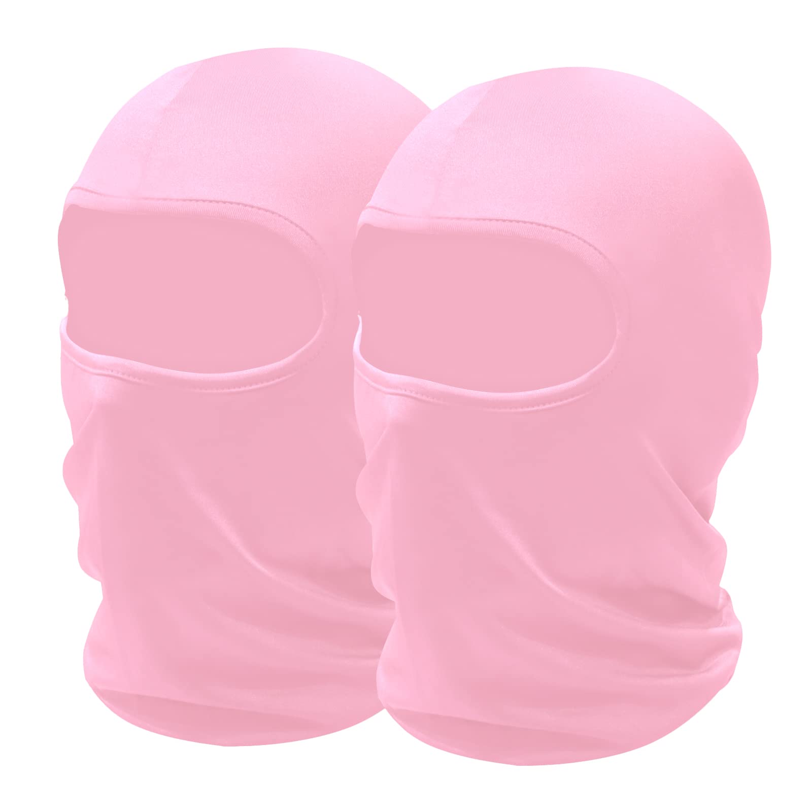 SHEVERCH 2 Pack Pink Ski Mask - UV Sun Protection, Lightweight Balaclava for Men & Women - Perfect for Football, Motorcycling, Skiing & Outdoor Sports