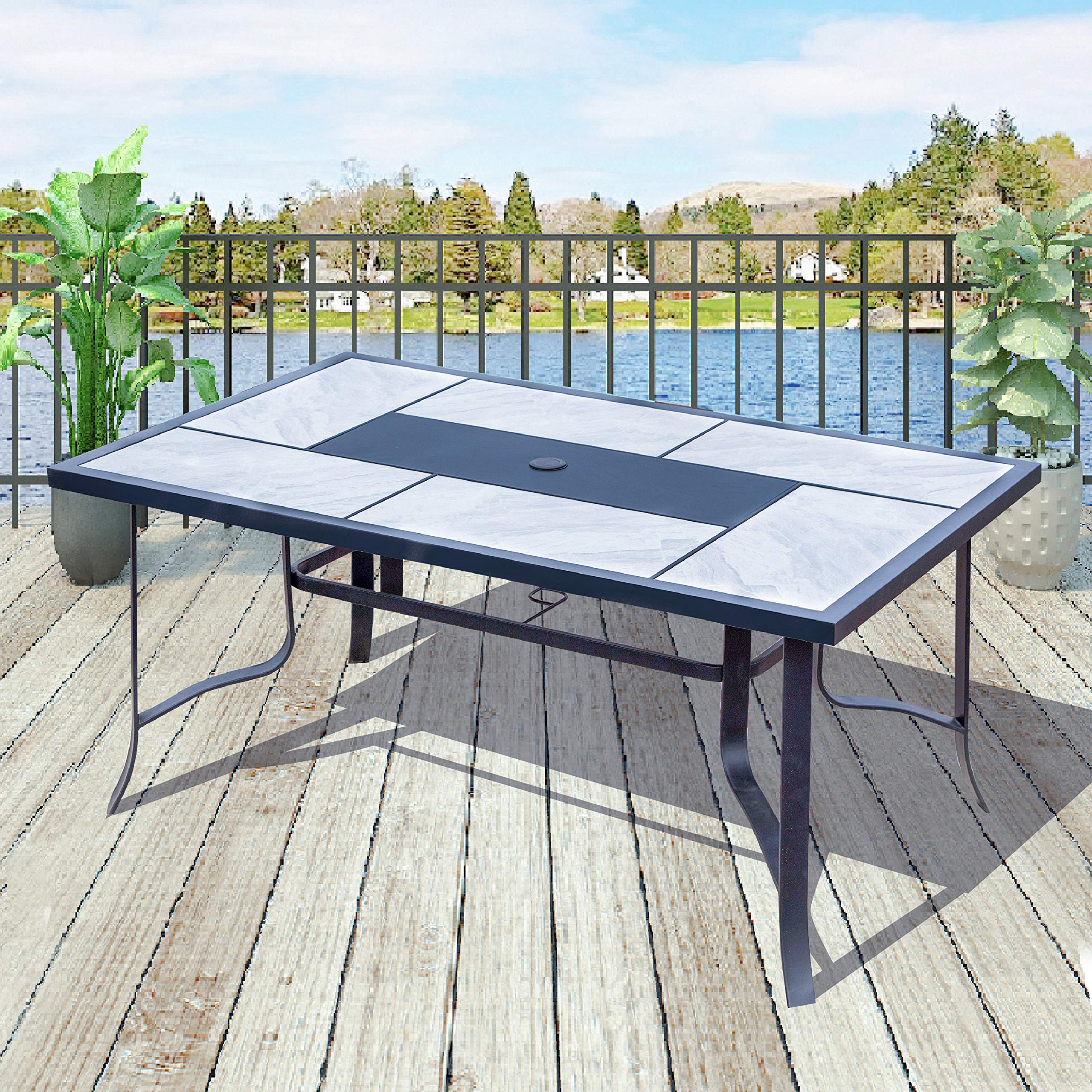 Square Outdoor Dining Table - 63.2