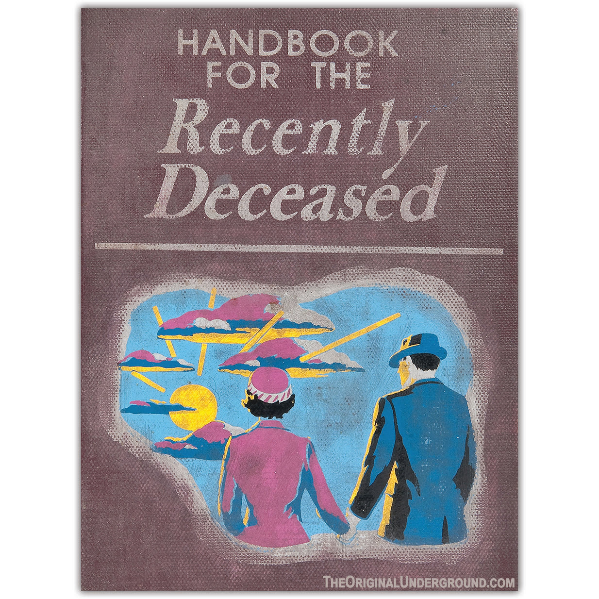 Handbook for the Recently Deceased Sticker - Gothic Decor & Halloween Accessory for Notebooks, Laptops, and DIY Crafts