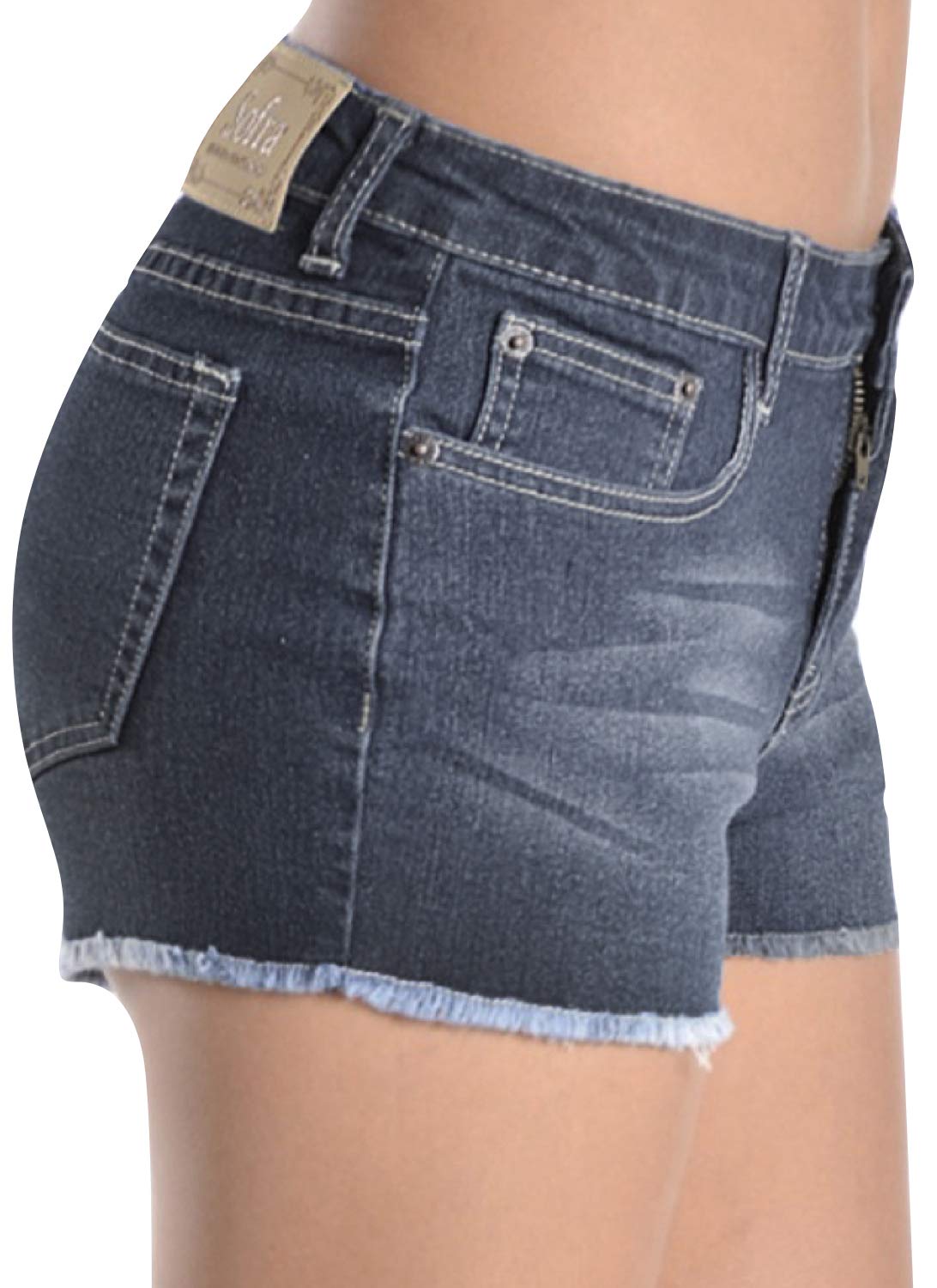 ToBeInStyle Women's Stretch Twill Shorts - Comfortable Stretch Denim with Pockets | Perfect for Summer, Casual Wear & Outdoor Activities