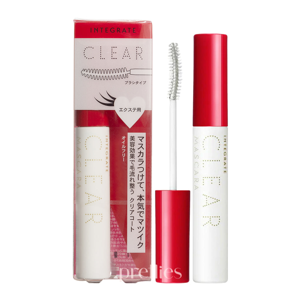 Shiseido Integrate Clear Mascara 7g - Waterproof & Smudge-Proof Natural Lash Enhancer for Everyday Wear & No Makeup Looks