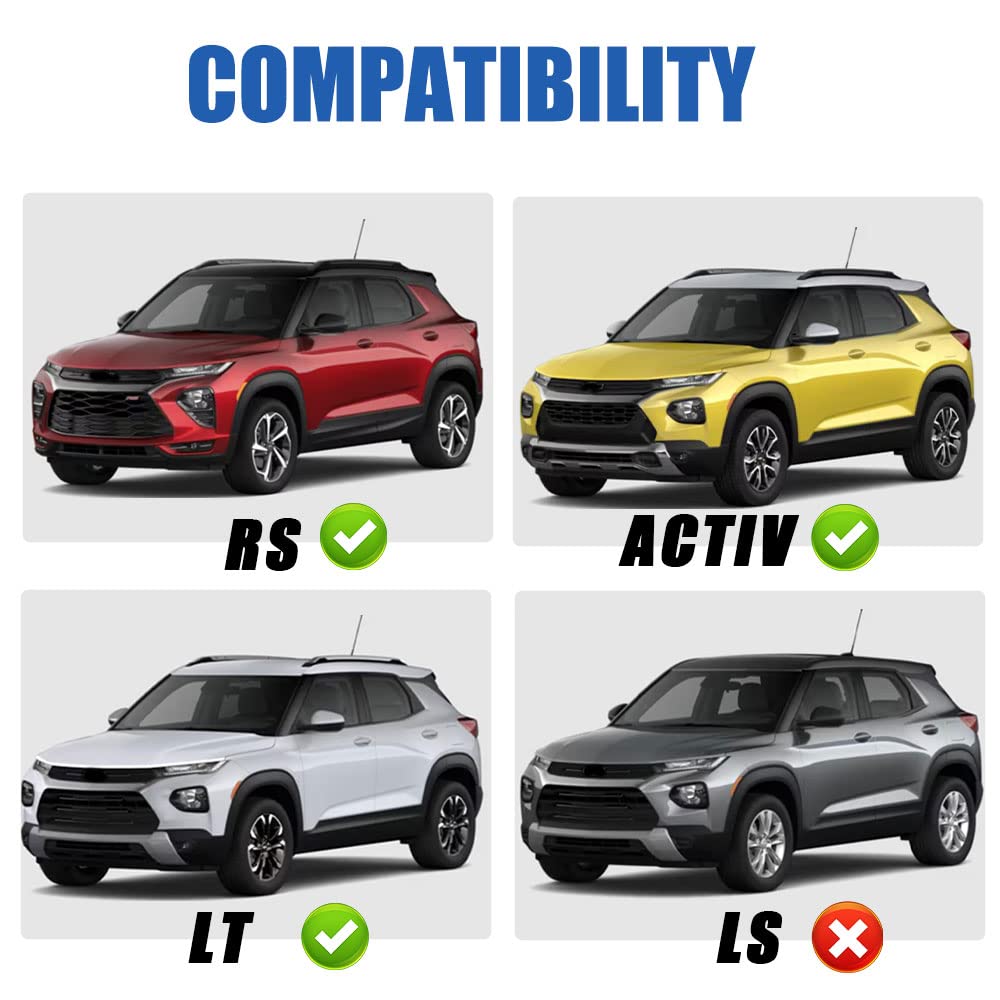 2021-2025 Chevy Chevrolet Trailblazer Cross Bar Roof Rack - Heavy Duty Aluminum Crossbar Fit for Trailblazer SUV - Perfect for Camping, Biking & Outdoor Adventures